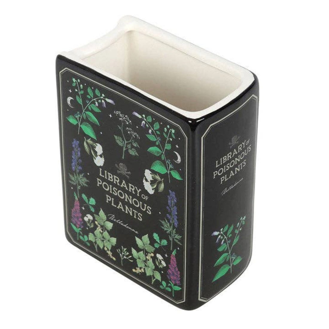 Something Different Dekovase Poisonous buchförmige Vase mit giftigen Pflanzen gothic Deko