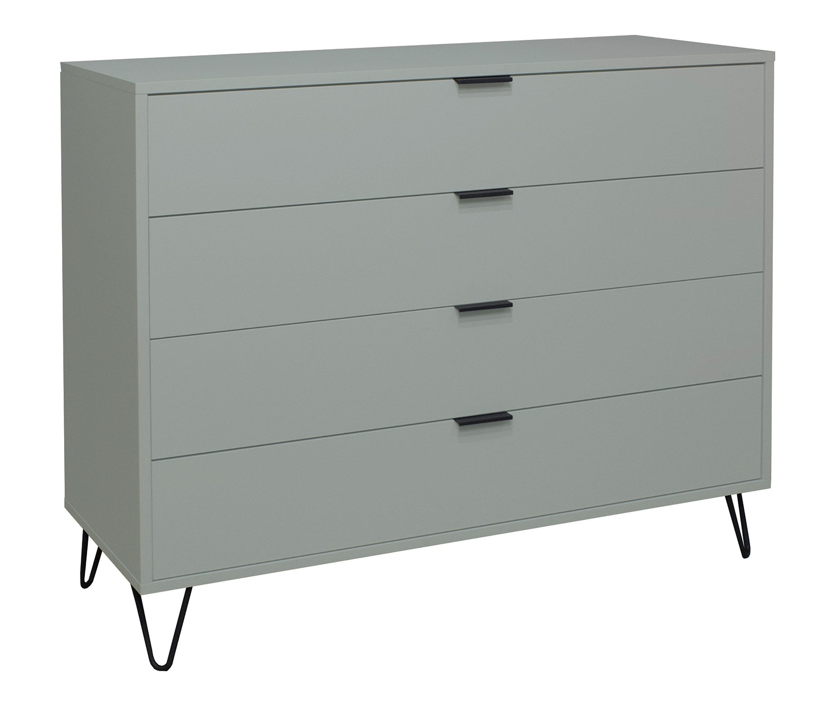 freiraum Schubkastenkommode Bonnie, in pine green matt lack - 119x101x45cm (BxHxT)