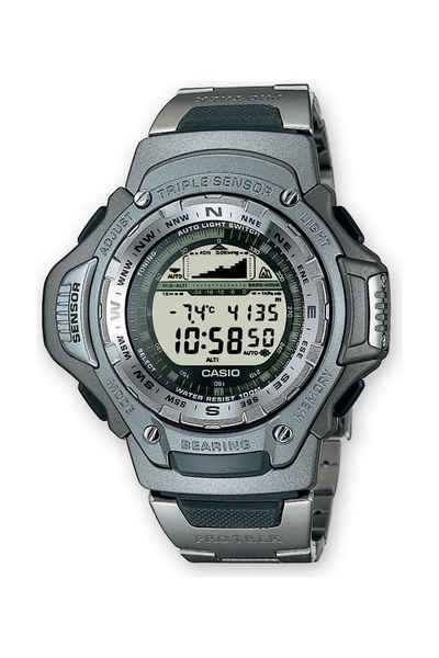 CASIO Digitaluhr »Pro Trek«, mit Tages- und Datumsanzeige, Alarm, Chronograph, Digitaler Kompass, Hintergrundbeleuchtung, Höhenmesser, Barometer, Temperatur
