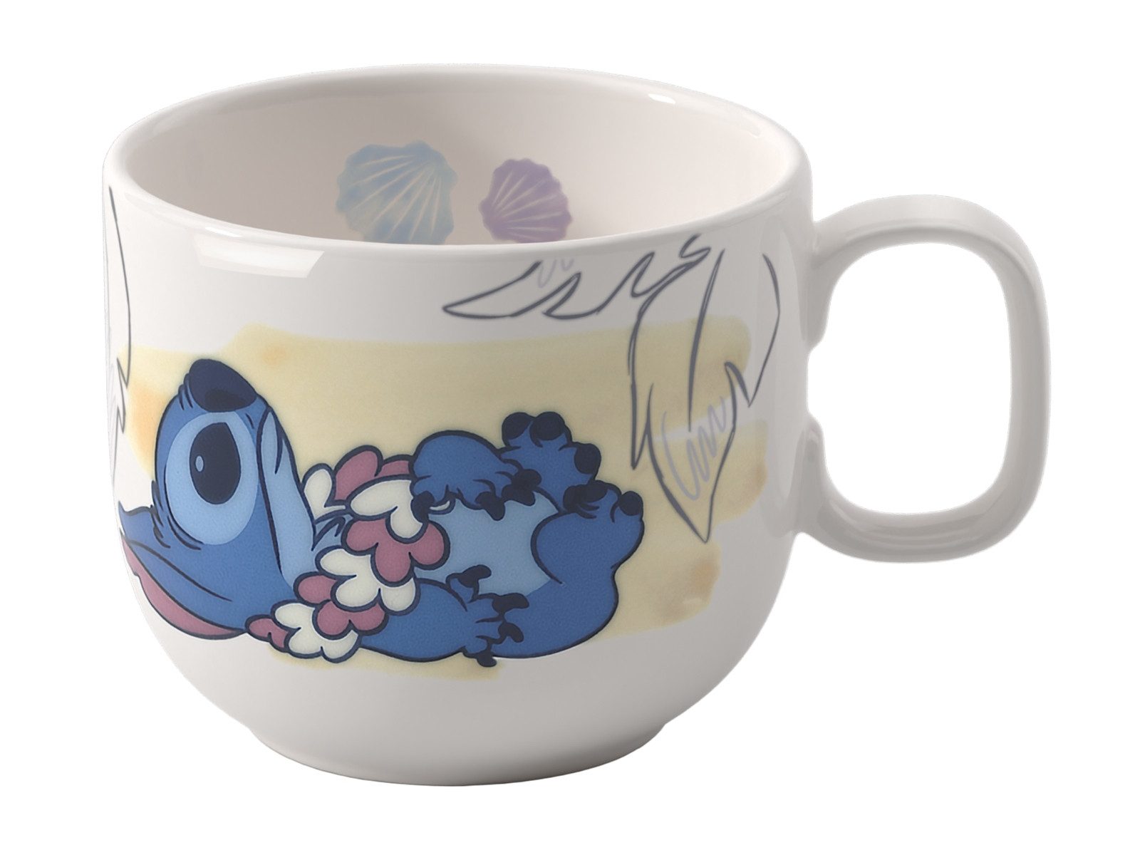 Villeroy & Boch Geschirr-Set Disney Stitch Kindergeschirr Set 7tlg, Premium Porcelain / Edelstahl