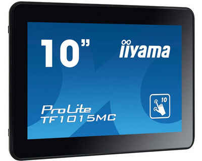 Iiyama TF1015MC-B2 25,7cm 10,1Zoll TFT-Monitor (1280 x 800 px, WXGA, 25 ms Reaktionszeit, Touchscreen, Eingebautes Mikrofon, HDCP, Kopfhörerbuchse)