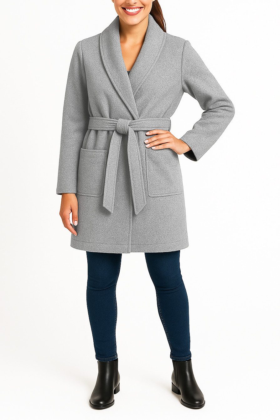 Kendindza Collection Trenchcoat Damen Mantel mit Schalkragen, Leichter Tren günstig online kaufen