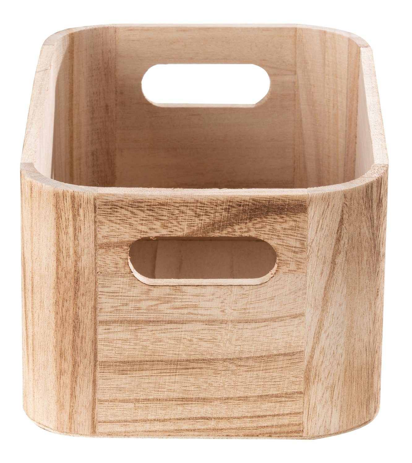 Holzkiste TENNET, Braun, B 22,5 cm x T 11 cm, Paulowniaholz