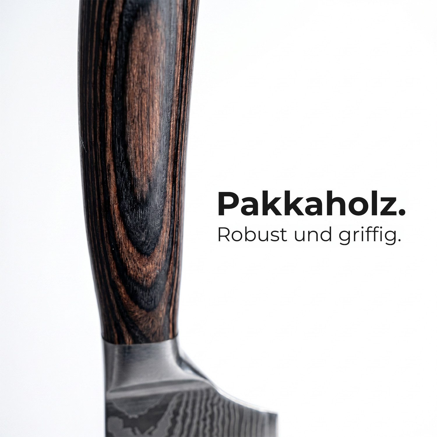 Küchenkompane Asiamesser Profi Nakiri Messer – 18 cm – Edelstahl in Damast-Optik – Inkl. Box – Bild 4 von 5