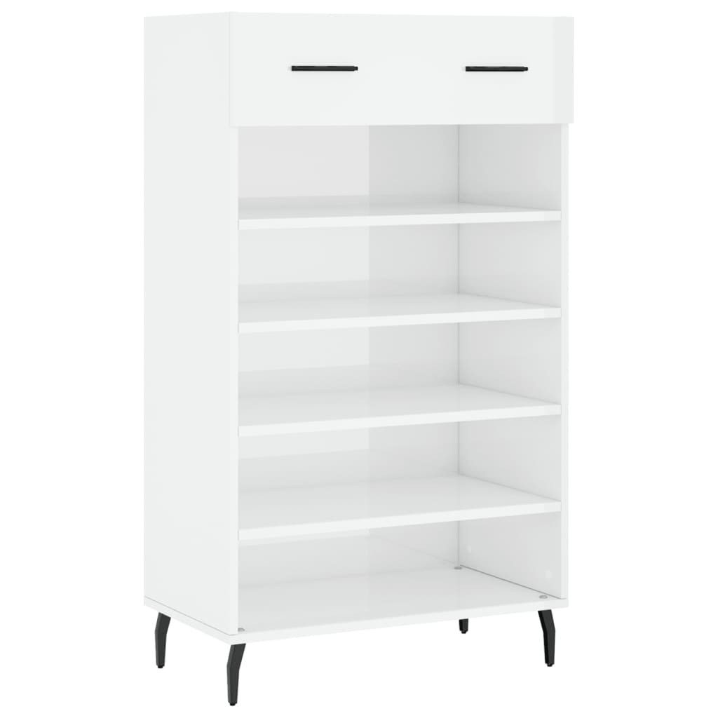 vidaXL Schuhschrank Schuhschrank Hochglanz-Weiß 60x35x105 cm günstig online kaufen
