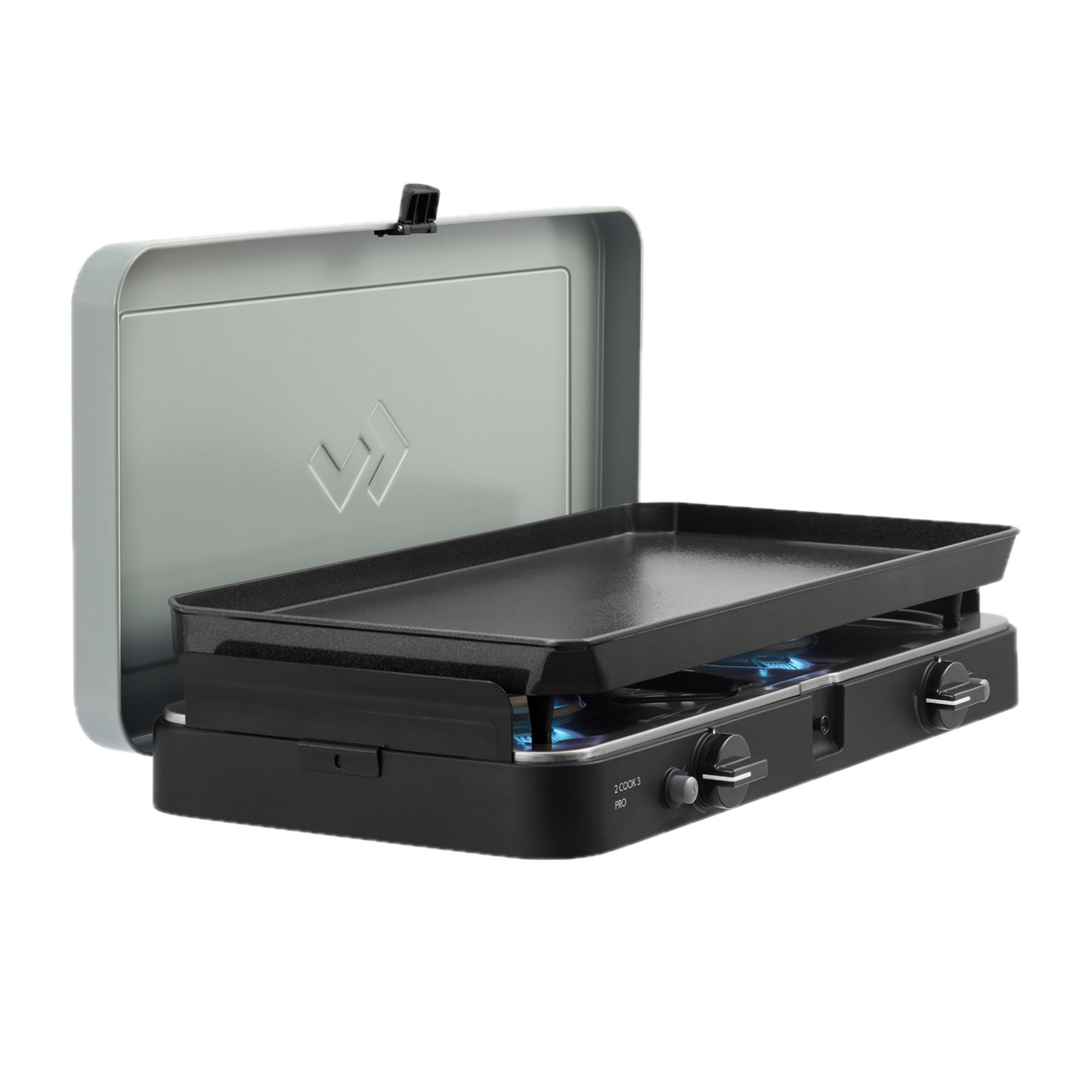 CADAC Camping-Gasgrill Cadac 2-Cook 3 Pro Plancha 30mbar BBQ Gasgrill Tischgrill