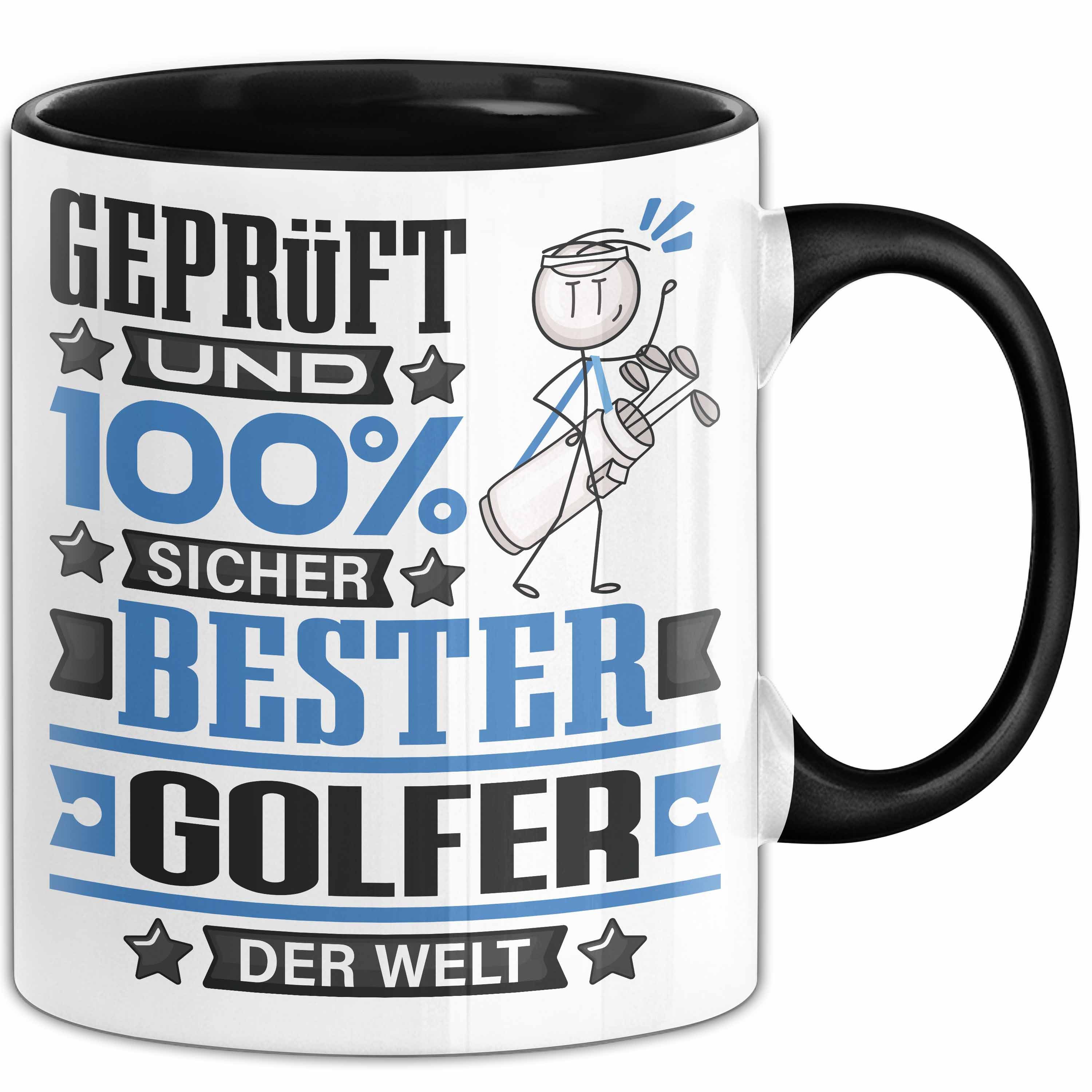 Trendation Tasse Golfer Geschenk Lustiger Spruch für Golfer Geschenkidee Bester Golfer, Keramik