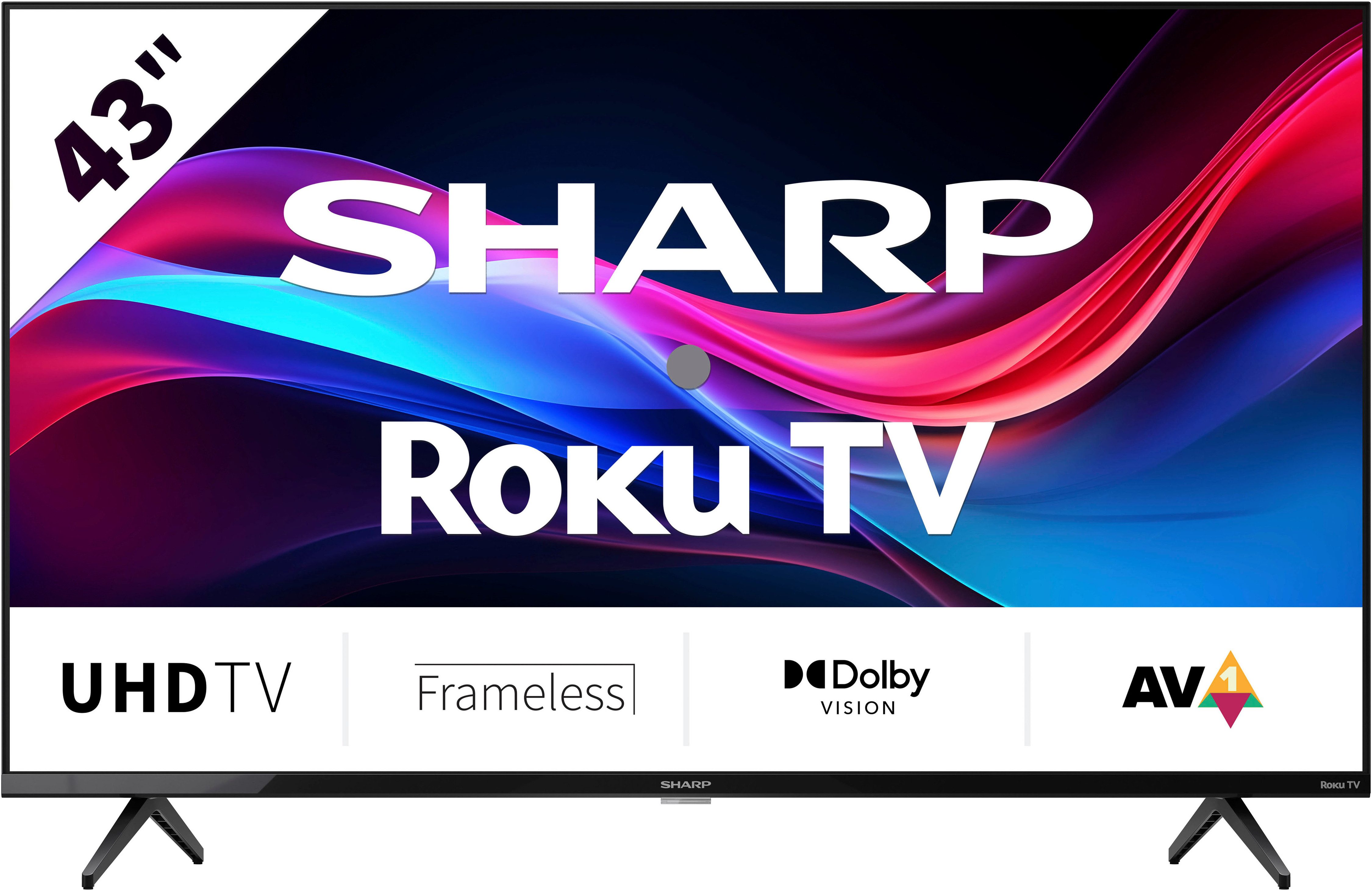 Sharp 4T-C43GJx LED-Fernseher (108 cm/43 Zoll, 4K Ultra HD, Smart-TV)