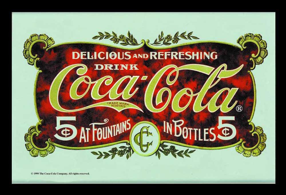 Dekospiegel KS244 Coca Cola - Postkarte - Bedruckter Spiegel