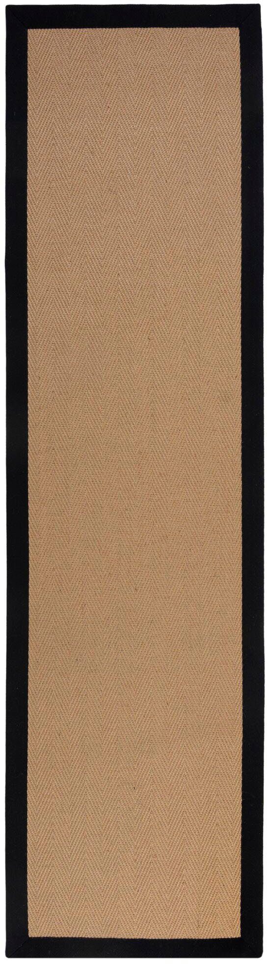 FLAIR RUGS Läufer Kira mit Fischgrätmuster, aus Jute, rechteckig, Höhe: 3 mm