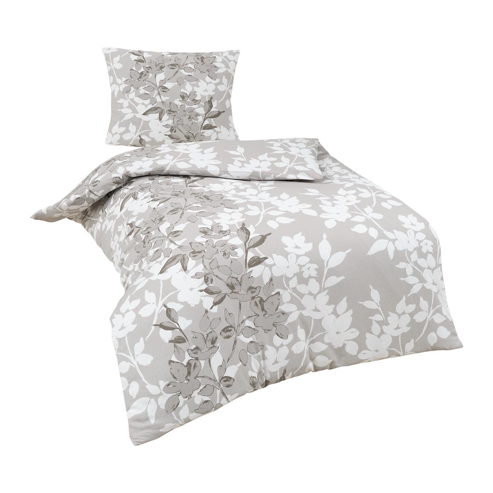 TRAUMSCHLAF Bettwäsche Ellen, Flanell, 2 teilig, flauschig weiches, florale günstig online kaufen