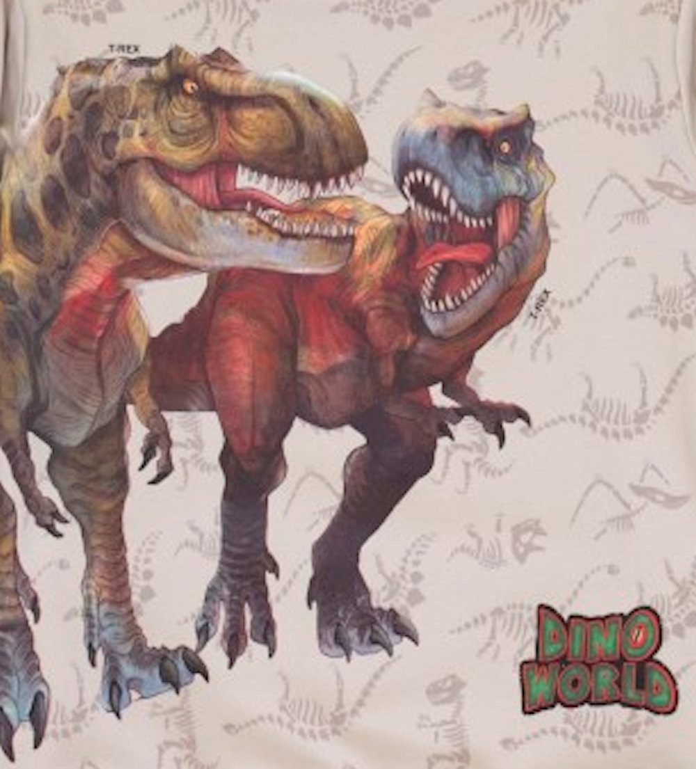 Dino World Kapuzensweatshirt Dino World Dinosaurier T-Rex Duo Pullover Sweatshirt Kapuze oatmeal (1-tlg)