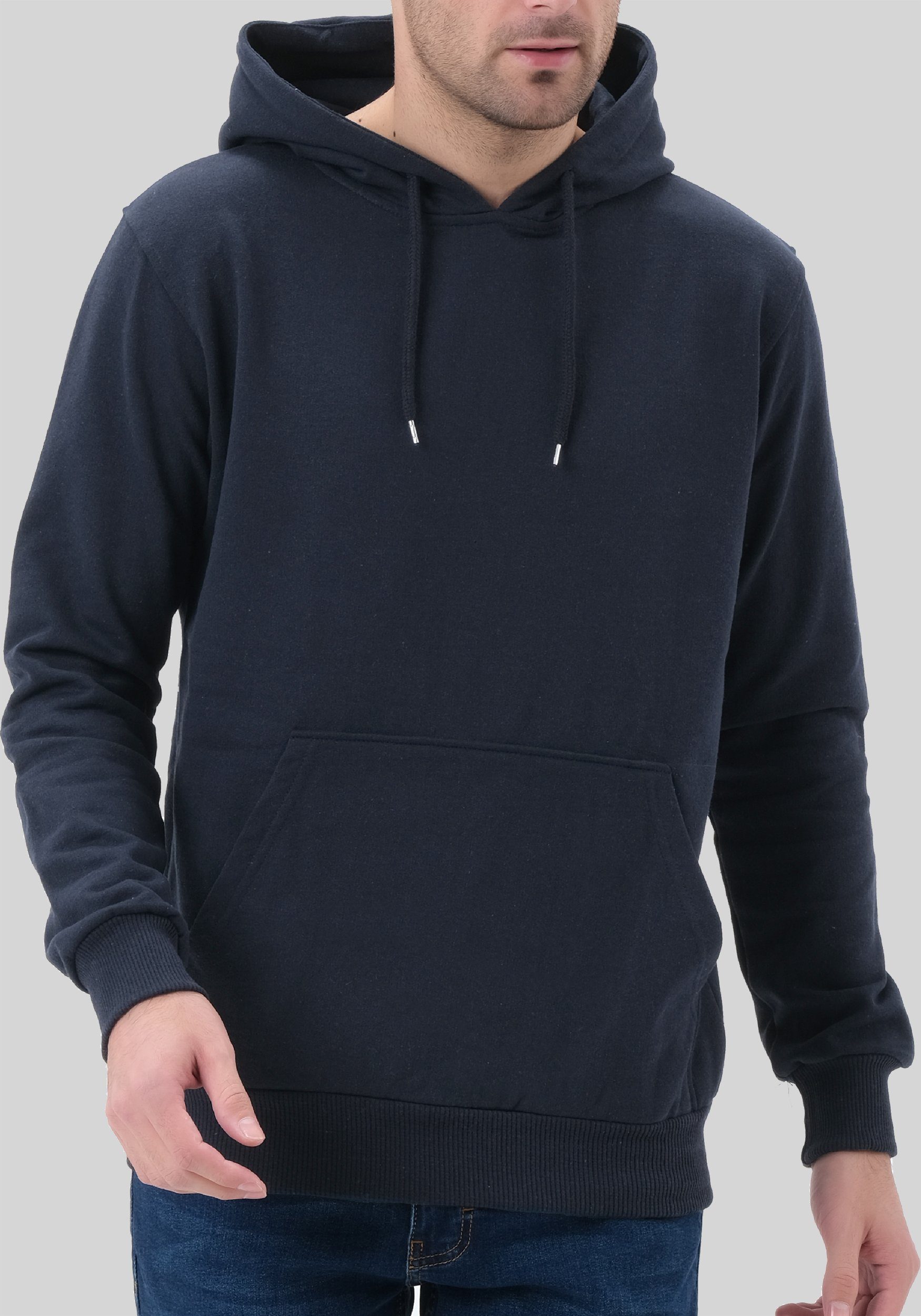 Smith & Solo Kapuzensweatshirt Hoodie Herren Kapuzenpullover (1-tlg) Baumwollmischung