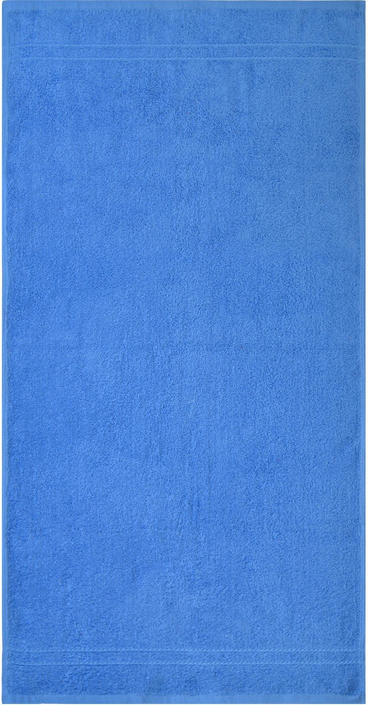 blau 10-tlg), feiner Dyckhoff mit Handtuch Walkfrottee, Bordüre (Set, Kristall, Set