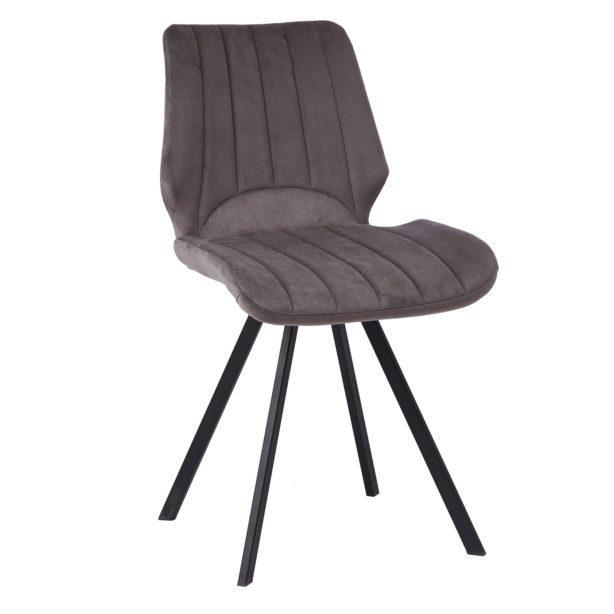 TRISENS Esszimmerstuhl Chloe (1er, 2er, 3er oder 4er Set, 1 St), Essstuhl mit der gepolsterten Sitzfläche Küchenstuhl in Samt-Optik