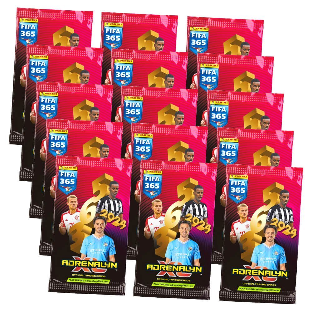 Panini Sammelkarte Panini Fifa 365 Karten 2024 - Trading Cards - 15 Booster Sammelkarten, Fifa 365 Karten 2024 - 15 Booster Sammelkarten