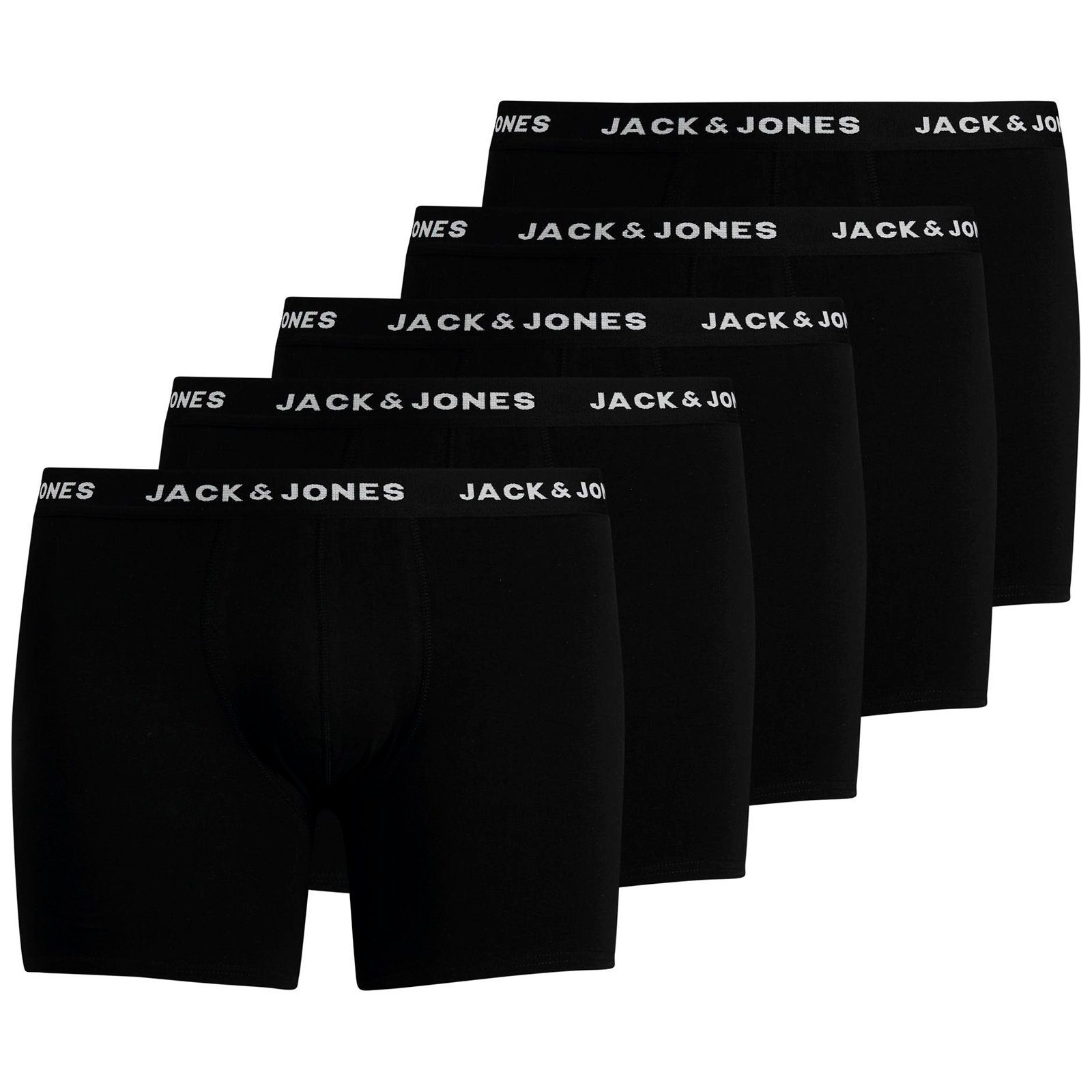 Jack & Jones PlusSize Retro Pants Jack&Jones 5er-Pack Übergröße Pants JACHUEY schwarz (Spar-Pack, 3-St., 3er-Pack)