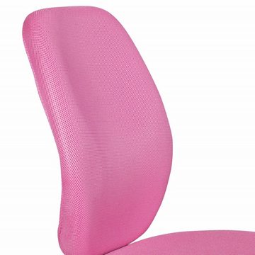 furnicato Bürostuhl Kinderschreibtischstuhl EMMA pink für Kinder ab 6 mit Lehne, Kinder-Drehstuhl