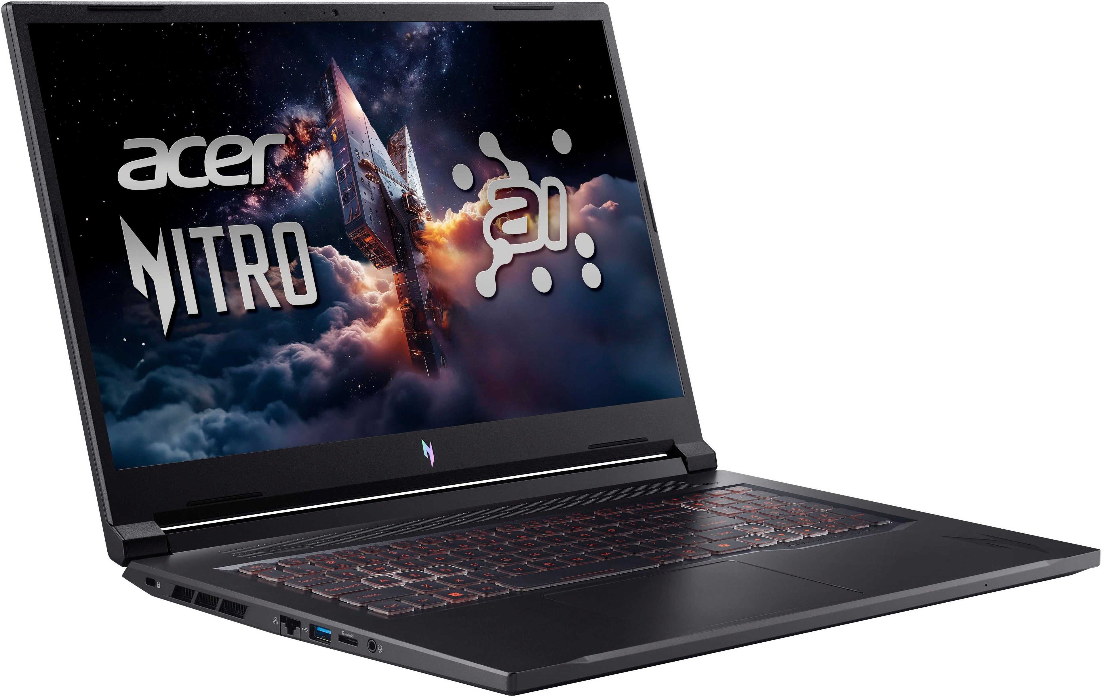 Acer Nitro V ANV17-41 RTX 5050/5060/5070 Gaming-Notebook (43,94 cm/17,3 Zoll, AMD Ryzen 7 260, GeForce RTX 5070, 32 GB, 1000 GB SSD) – Bild 4 von 5