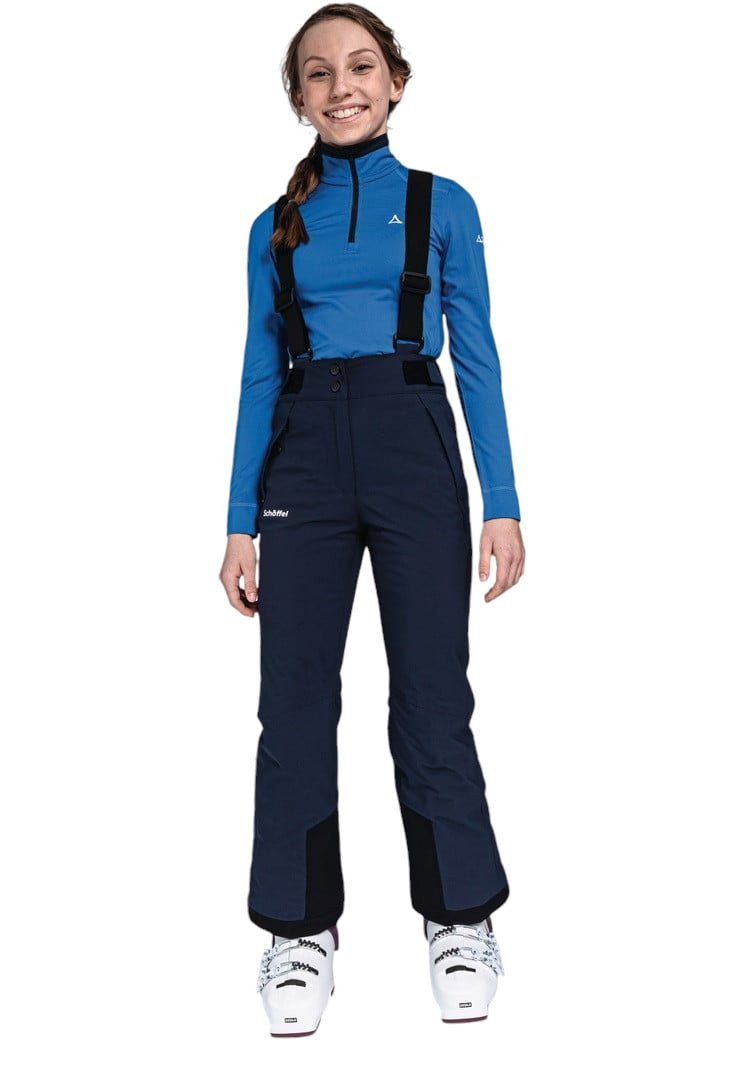 Schöffel Skihose Joran (hohe Atmungsaktivität, Schneefang) navyblau Mädchen