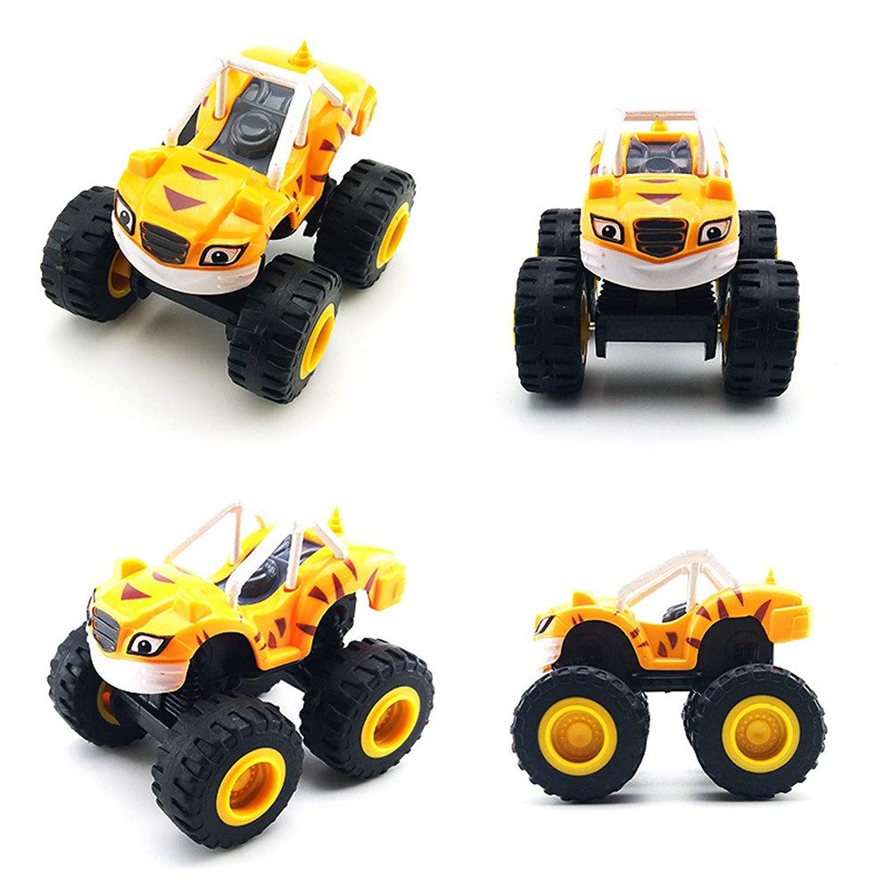 CLTYQ Spielzeug-Monstertruck Crusher Truck Fahrzeuge Spielzeug Set,Interaktives Lernspielzeug, (6-tlg), Schiebe- und Ziehspielzeugautos für Kinder ab 4 Jahren