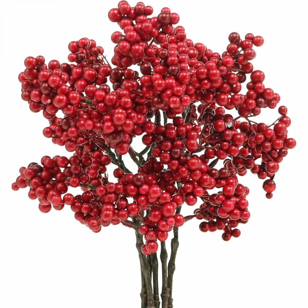 Künstliche Zimmerpflanze Deko-Zweig Beeren für Herbst Winter Advent Dekorat günstig online kaufen