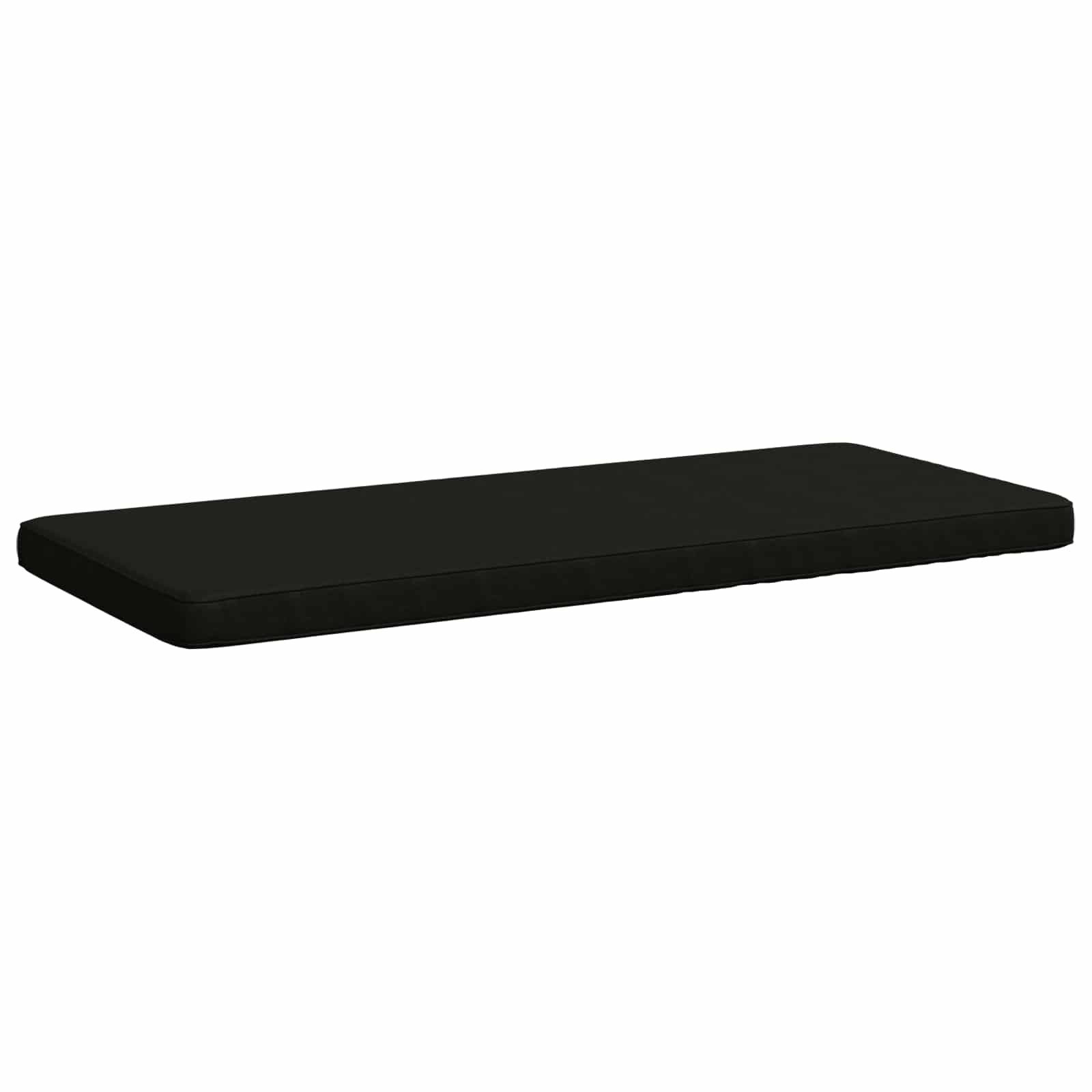 vidaXL Sitzauflage 1-teiliges Bankkissen VUGHT 100 % Polyester Schwarz, (1 St)