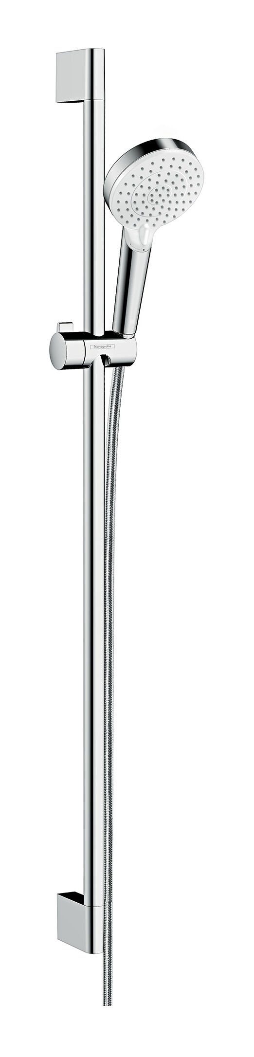 hansgrohe Stangenbrause-Set Crometta, Höhe 95.9 cm, 2 Strahlart(en), Brauseset 100 Vario mit Brausestange 900 mm - Weiß / Chrom