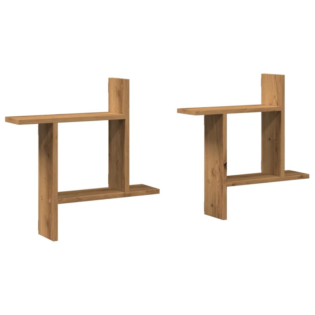 vidaXL Regal Wandregale 2 Stk. Artisan-Eiche günstig online kaufen