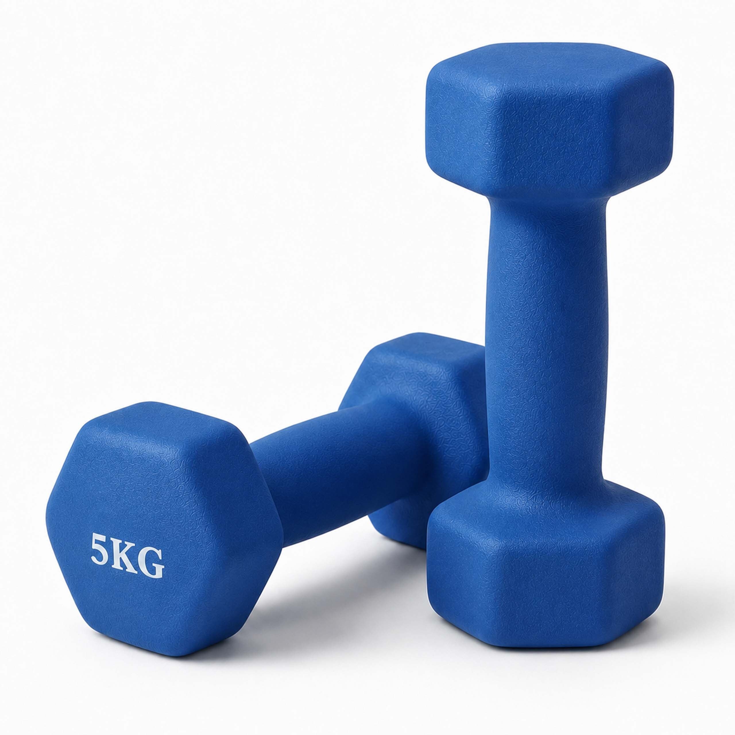 relaxdays Gymnastikhantel Hanteln 2er Set Gusseisen, 5kg