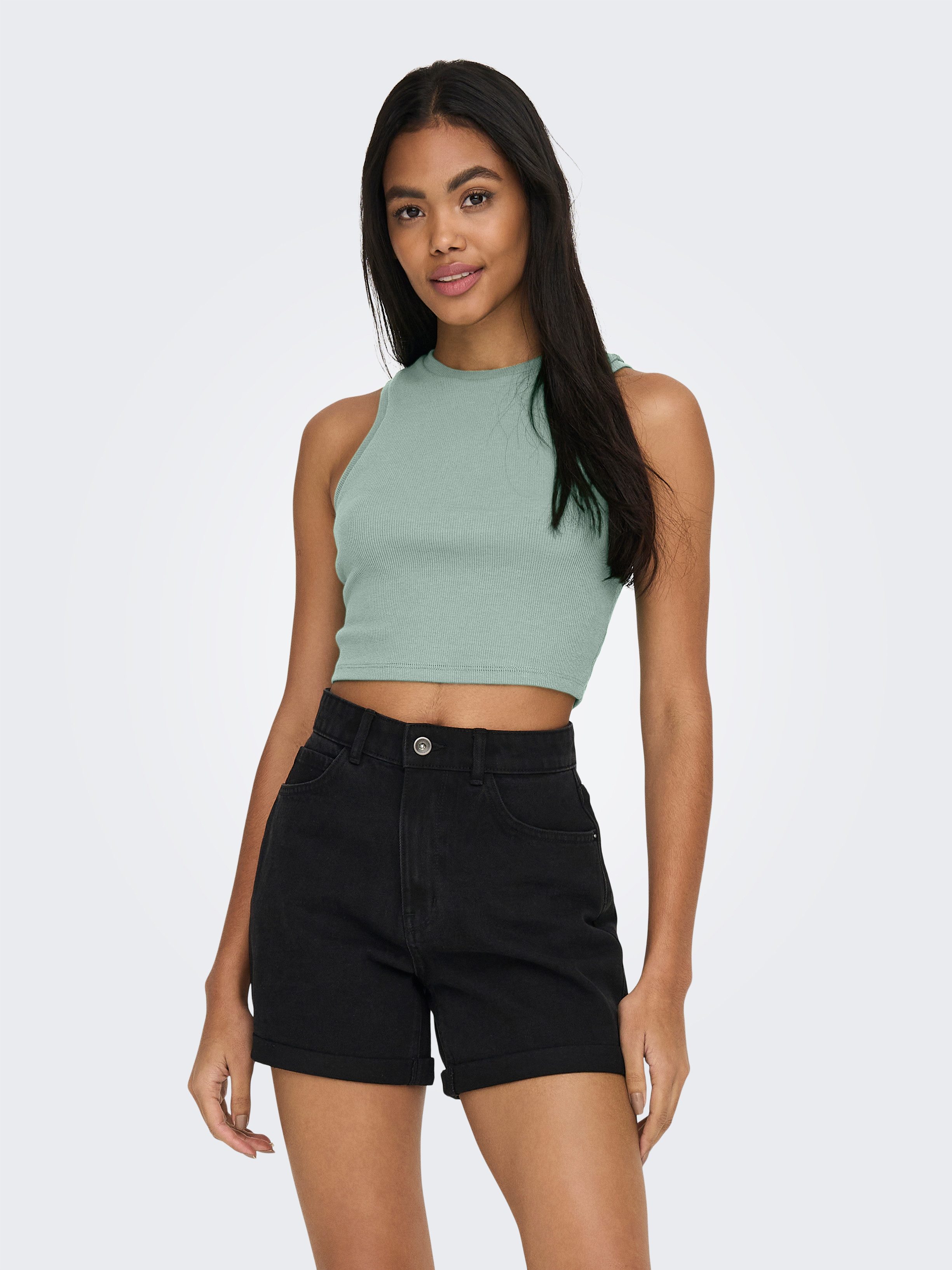 ONLY Tanktop ONLVILMA S/L CROPPED TANK TOP JRS NOOS