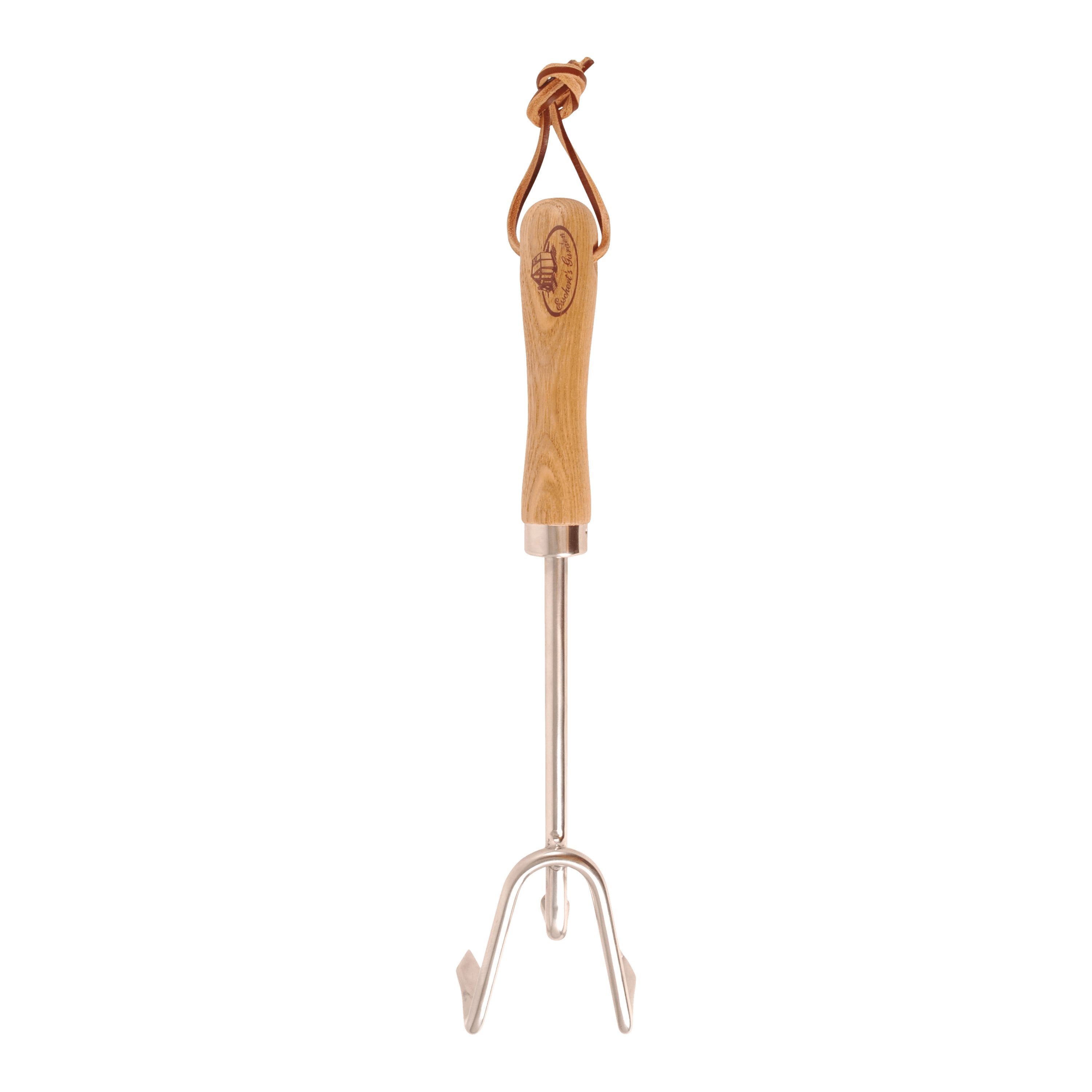 degawo Gartenpflege-Set Handharke Gartenharke Harke Dreizack Hacke Rechen Eschenholz Edelstahl