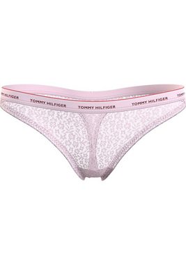 Tommy Hilfiger Underwear Slip 3 PACK THONG LACE (EXT SIZES) (Packung, 3er-Pack) mit Tommy Hilfiger Logobund