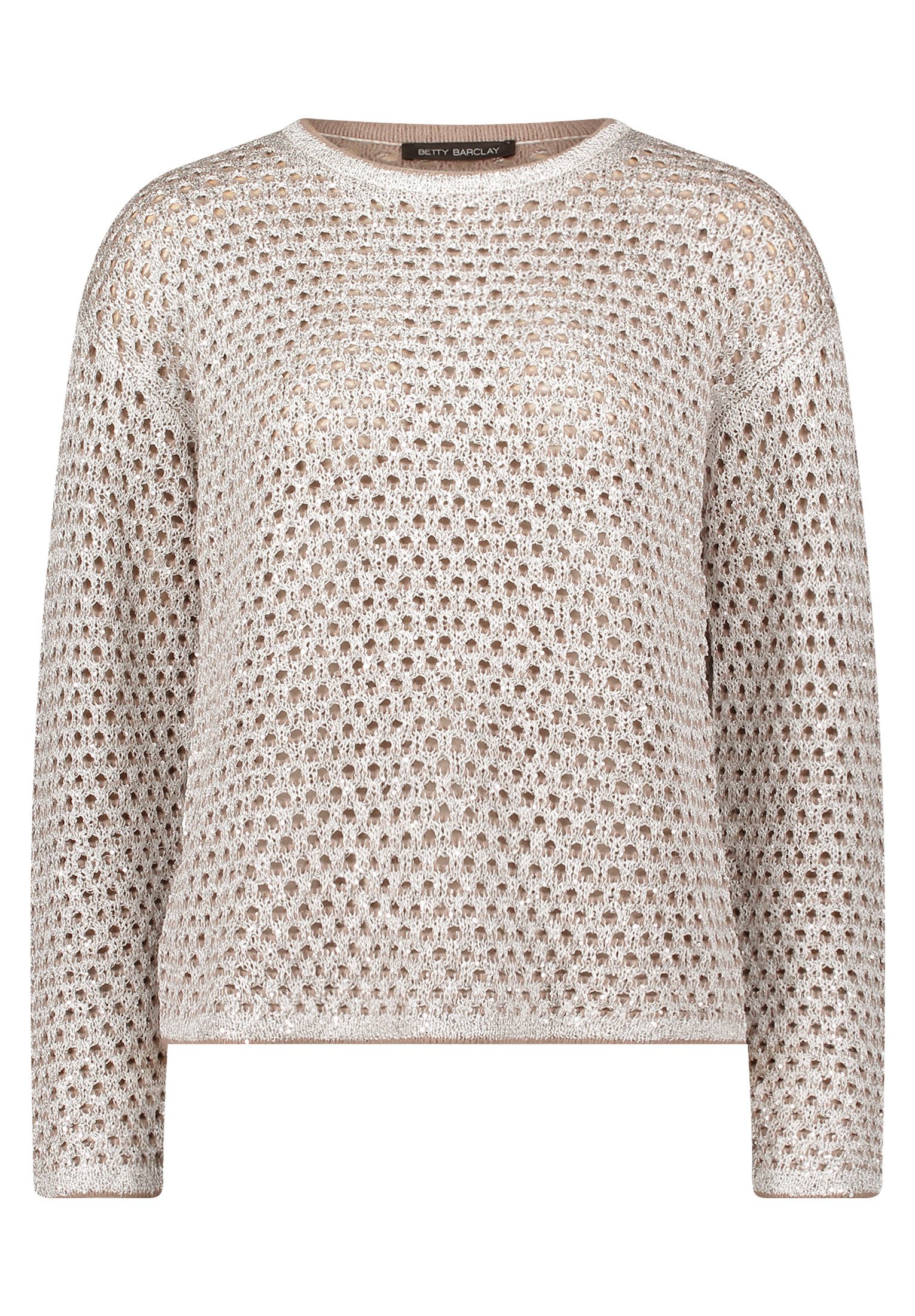 Strickpullover Damen mit Lochmuster