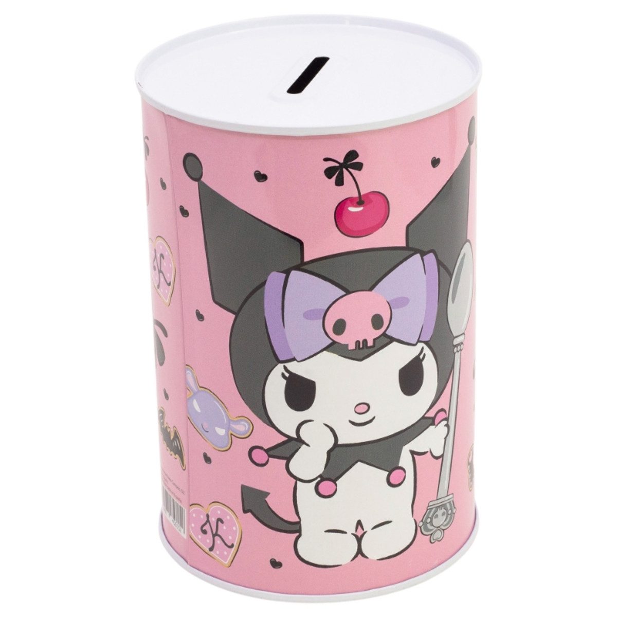 Hello Kitty Spardose Kuromi bedruckt aus Metall 15 × 10 × 10 cm