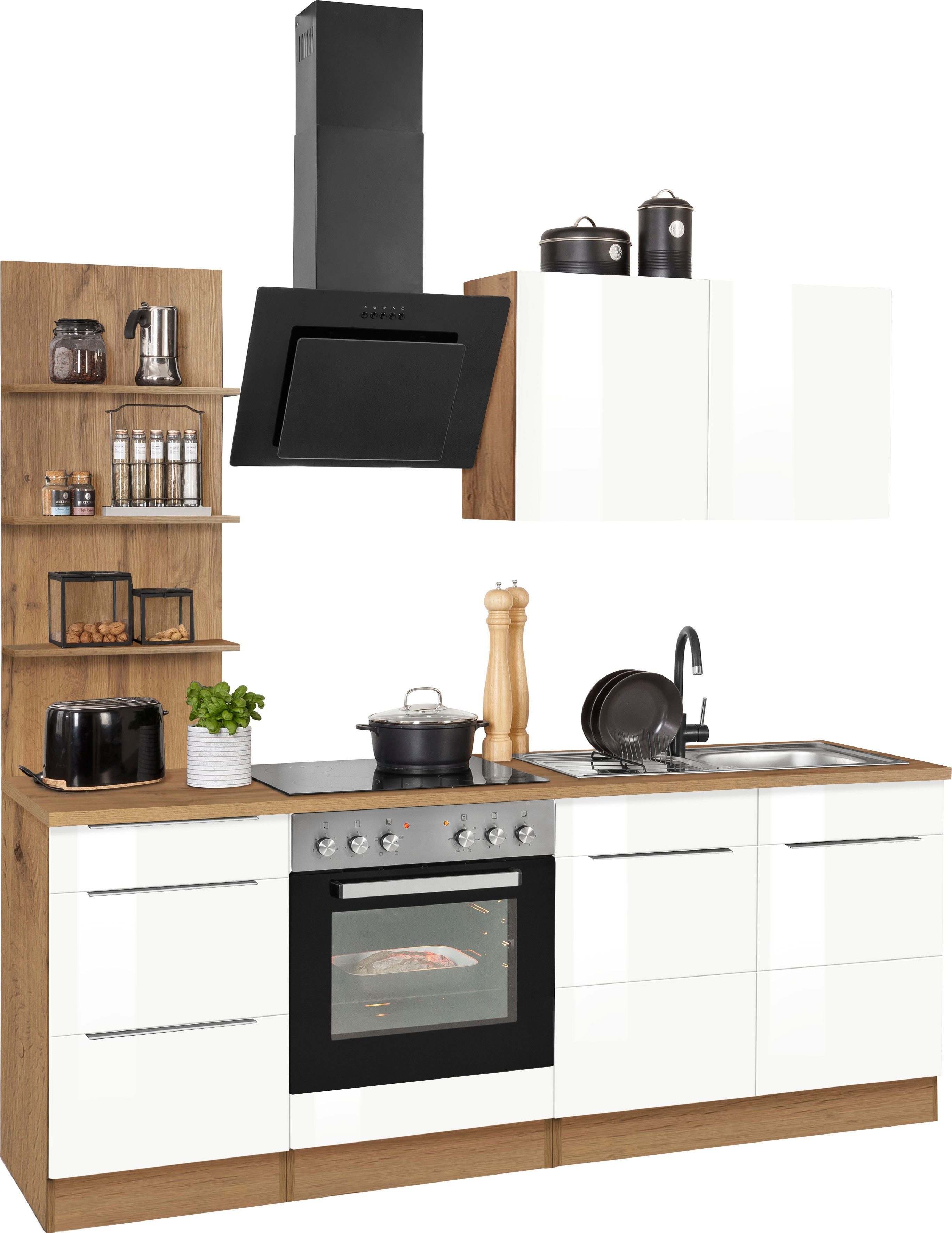 KOCHSTATION Küchenzeile KS-Brindisi, Breite 210 cm, günstig online kaufen