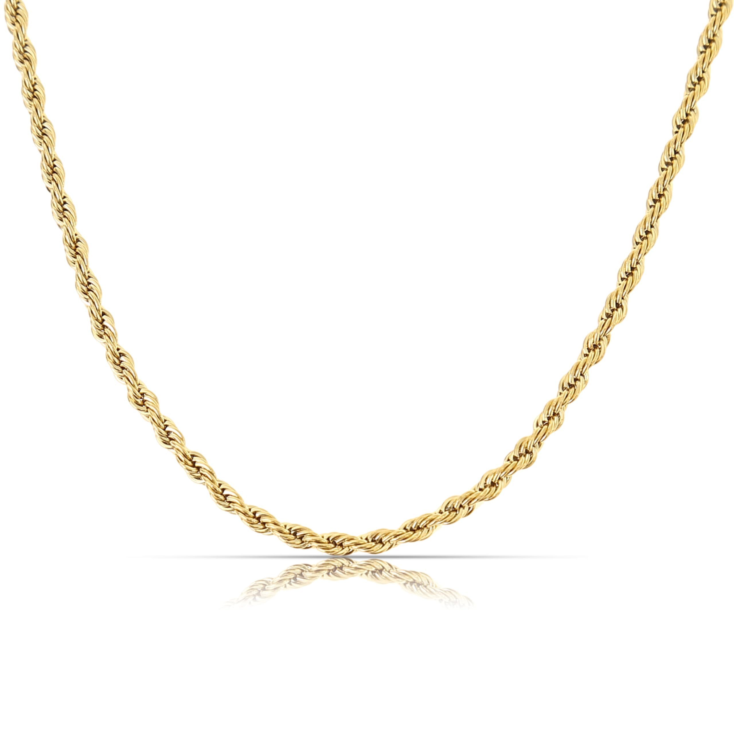 Made by Nami Silberkette Gekordelte Edelstahlkette für Herren 50 cm Lang, W günstig online kaufen