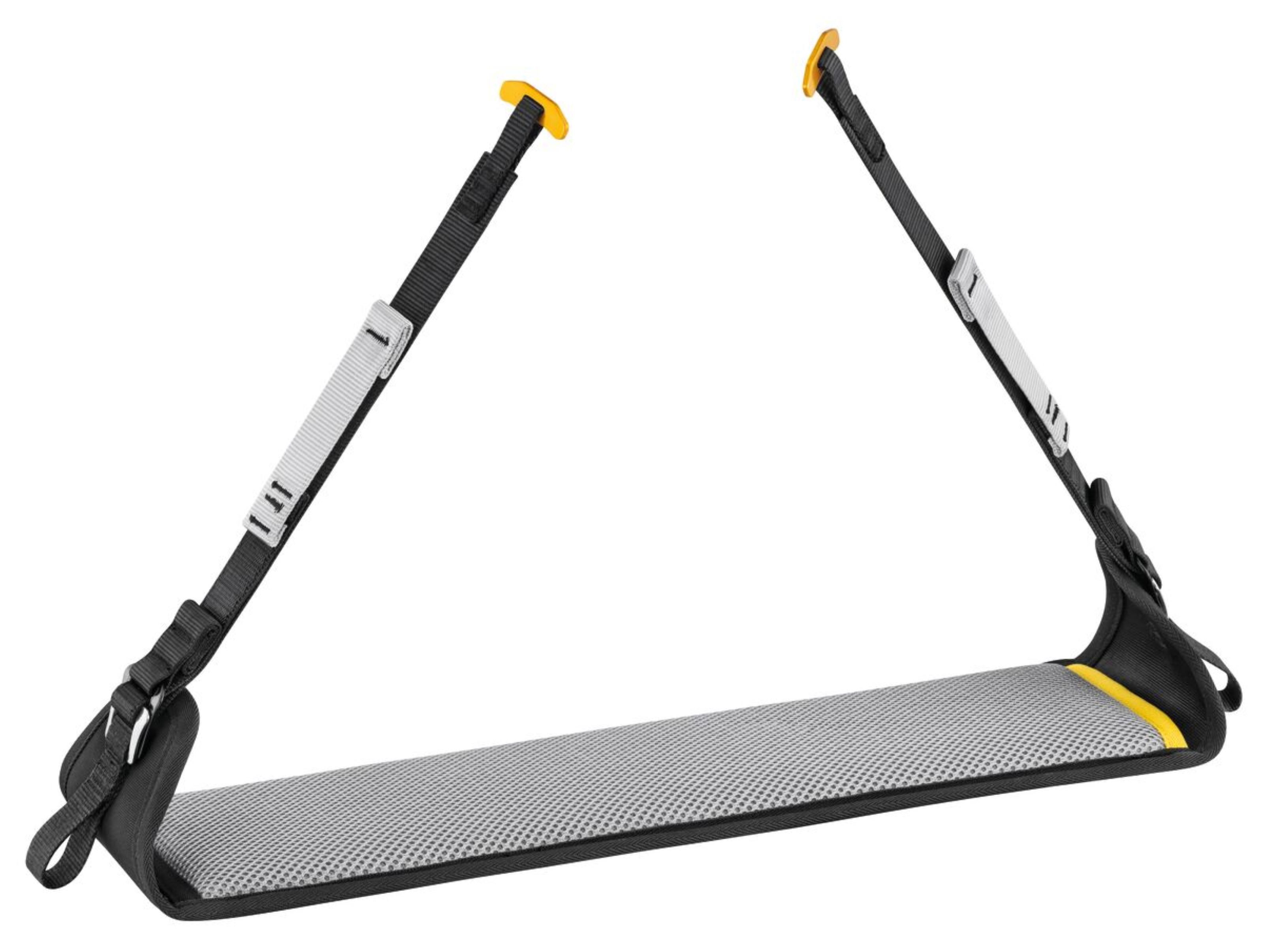 Petzl LITEPOD Kompaktes Sitzbrett für längeres Hängen Kletterseil, DOUBLEBACK-Schnallen