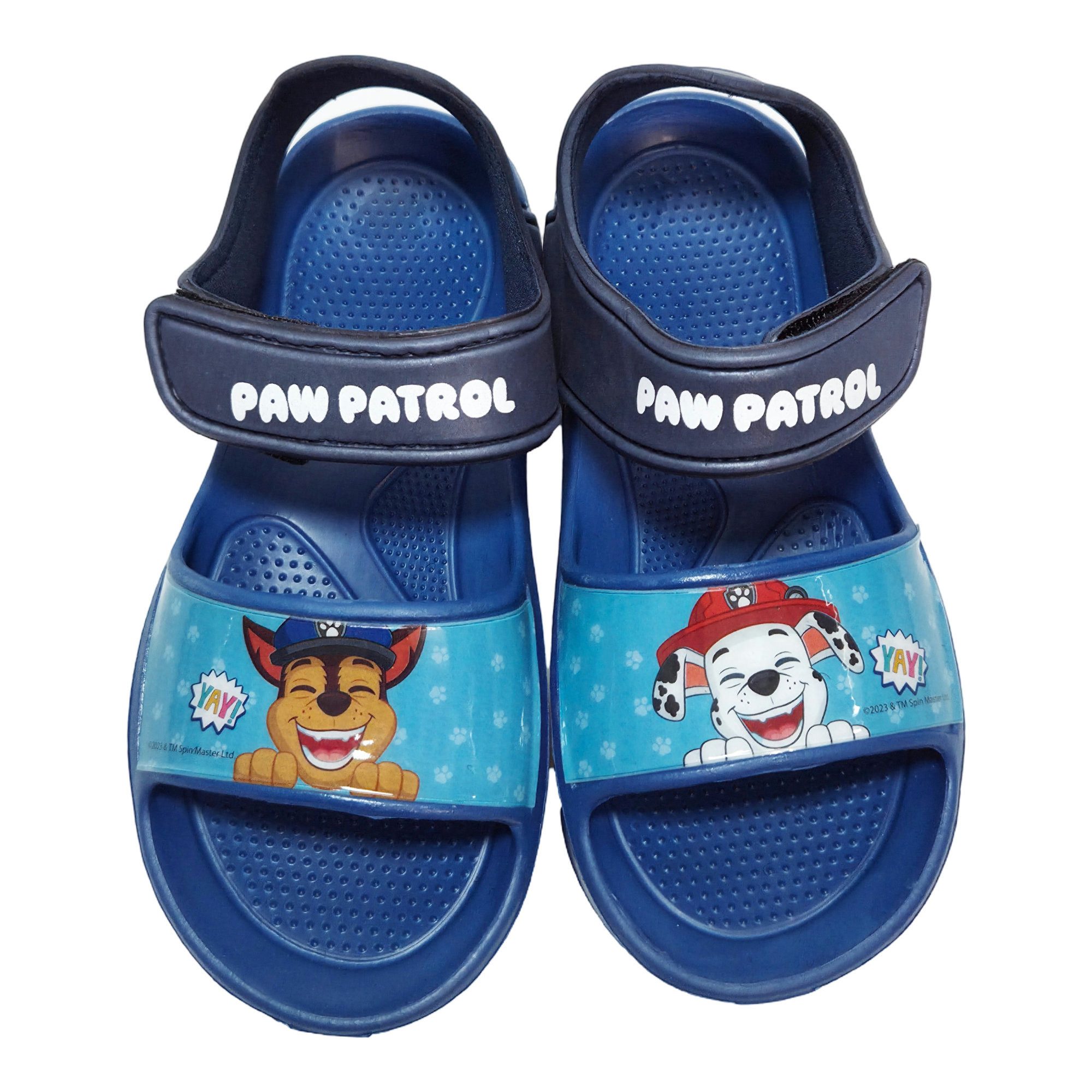 PAW PATROL Paw Patrol Chase Marshall Kinder Sandalen Badeschuhe Latschen Sandale Gr. 22 bis 33