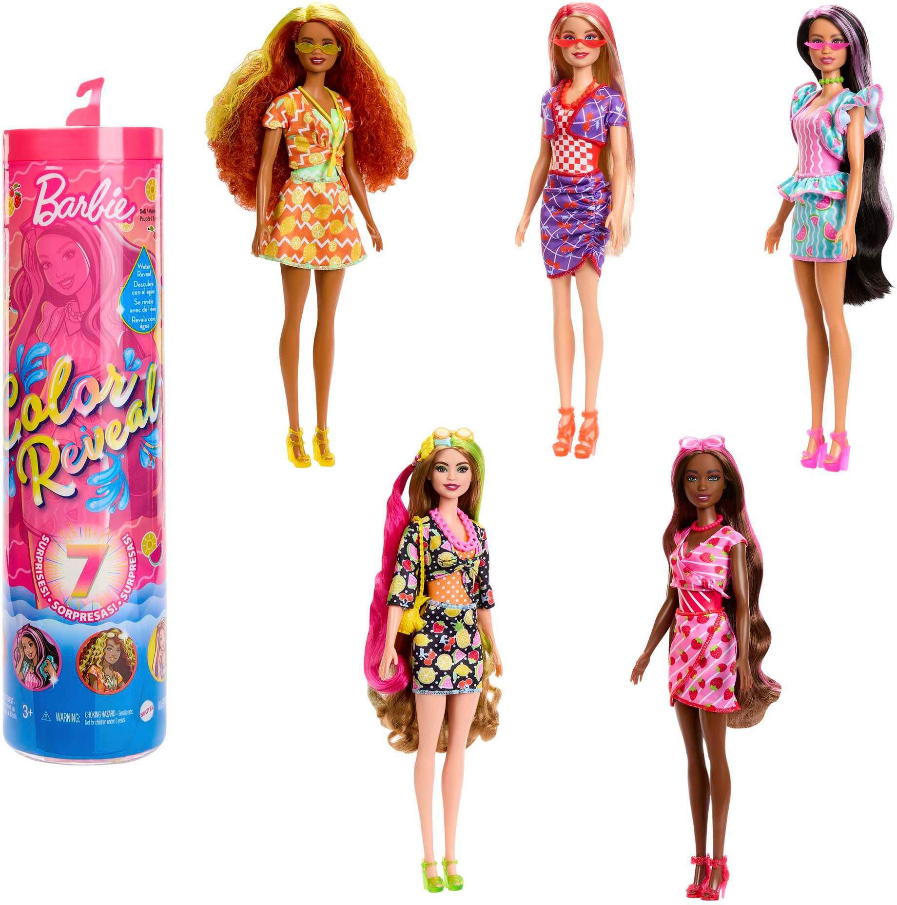 GmbH Mattel Reveal, Anziehpuppe Fruit Serie) (Sweet mit Color Farbwechsel Barbie