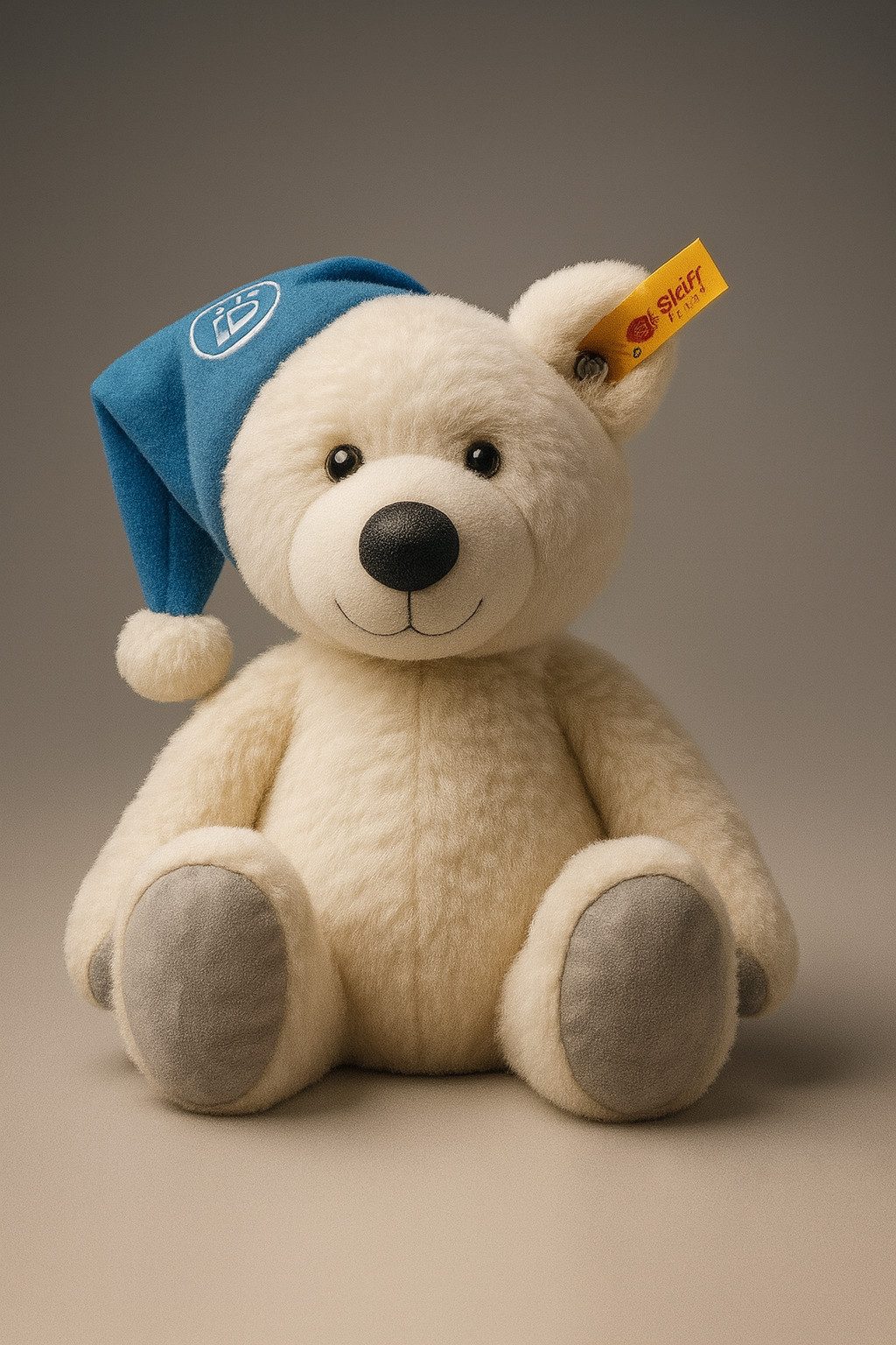 BMW Kuscheltier BMW Teddy Steiff mit Mütze Plüschtier Kuscheltier Weiss (1-St)