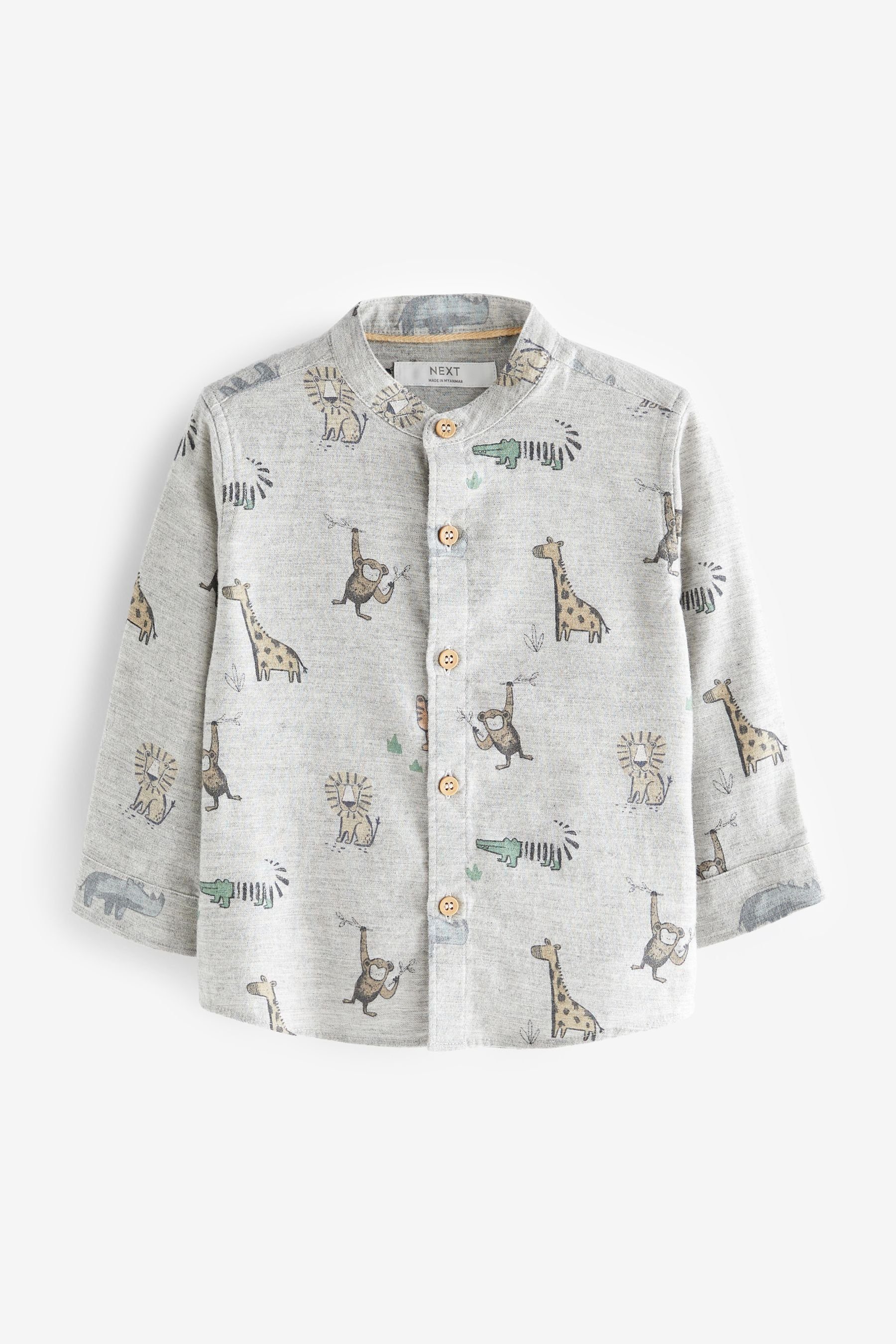 Next Langarmhemd (1-tlg) Shirt mit Animalprint