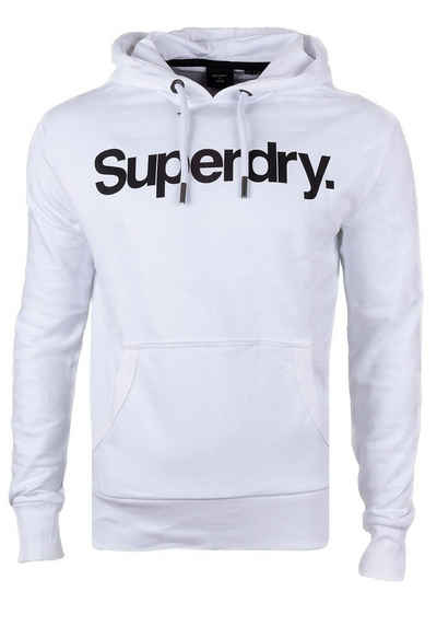 Superdry Kapuzensweatshirt Superdry Herren Hoodie Hoodie mit schwarzem Brustschriftzug