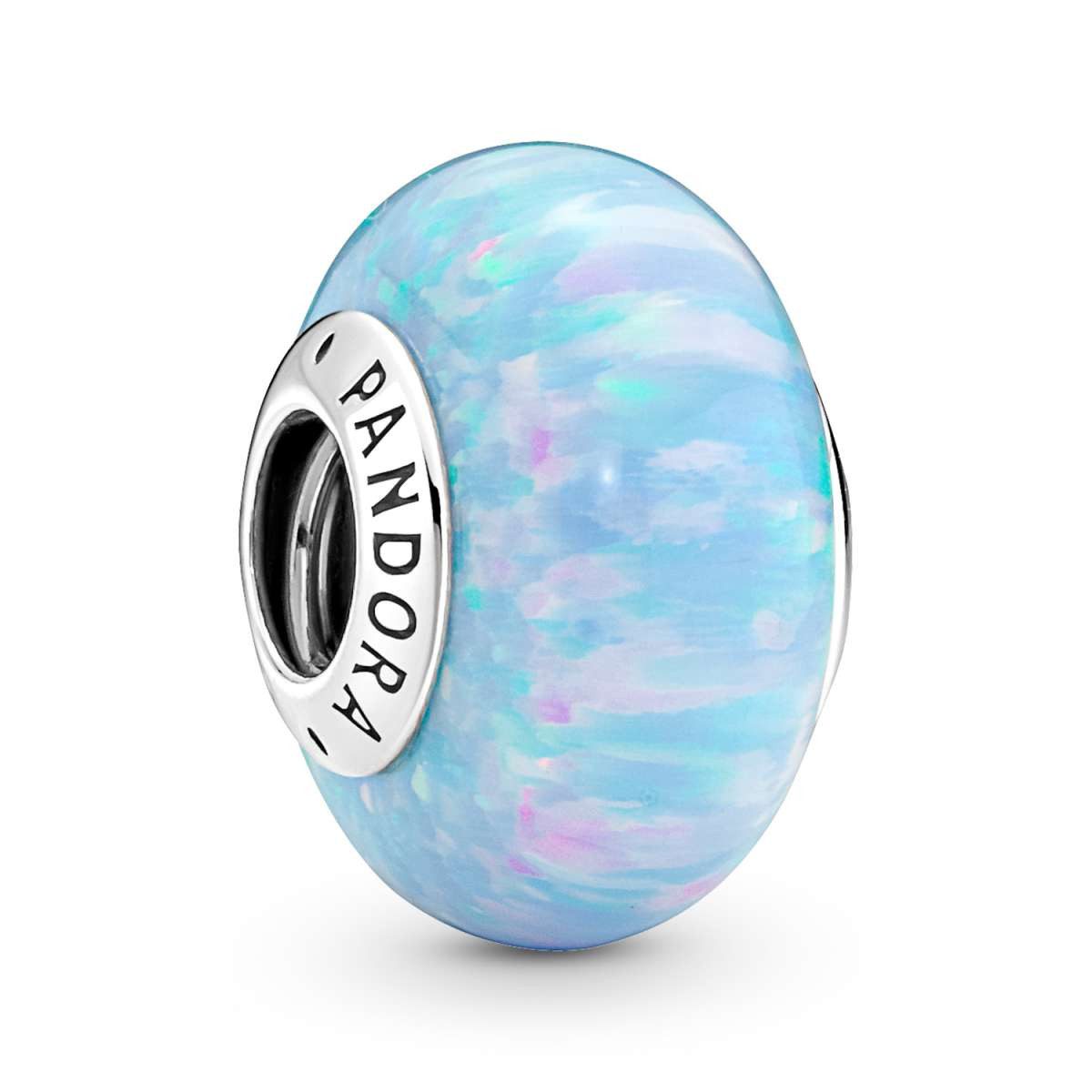 Pandora Bead 791691C01, Muranoglas Opalisierendes Meeresblau