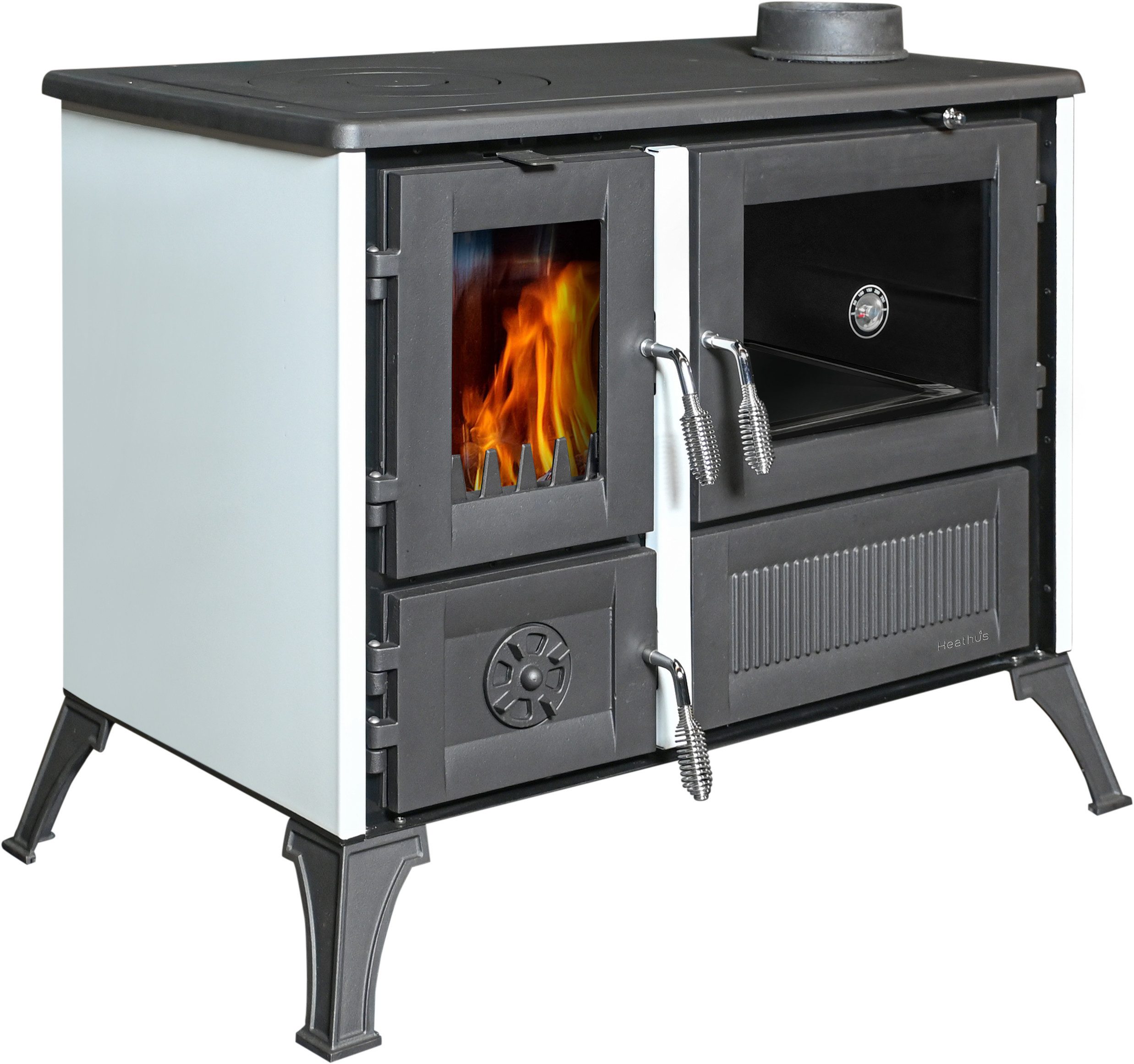 Festbrennstoffherd Heathus Holz-Küchenherd »Cook Classic«, 8 kW, Zeitbrand, Küchenofen, Нагревать, Kochen & Backen
