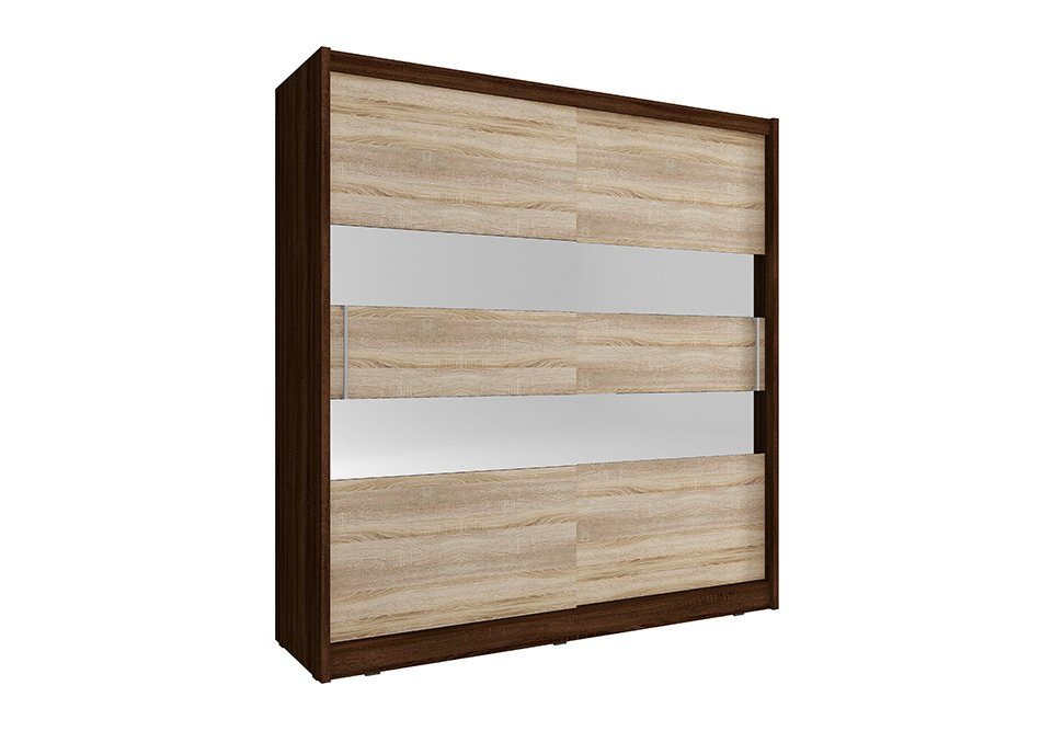 Kleiderschrank Regale Schrank Kleiderschränke JVmoebel Regal Neu 200cm Beige/Braun Mehrzweck Garderobe