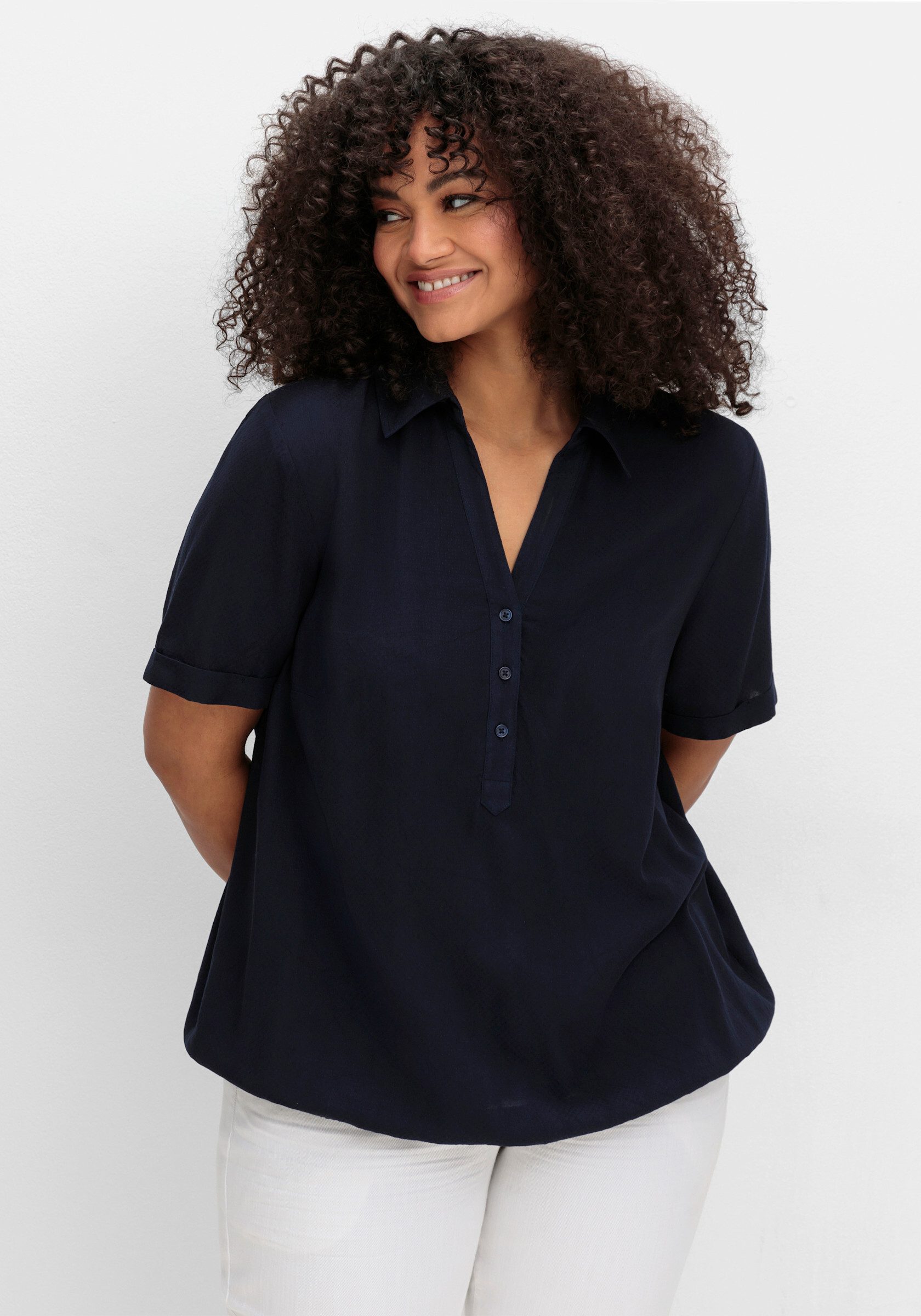 Sheego Klassische Bluse Tunika günstig online kaufen