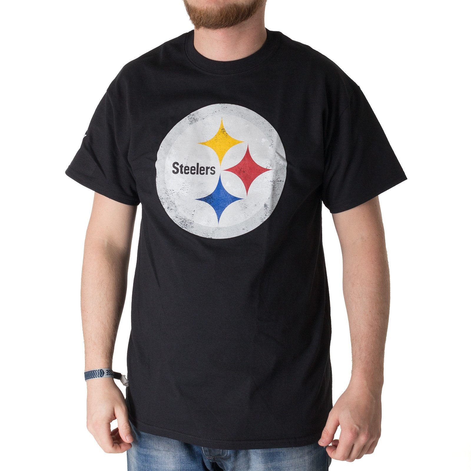 Fanatics T-Shirt T-Shirt Majestic Pittsburgh Steelers, Gr L, black