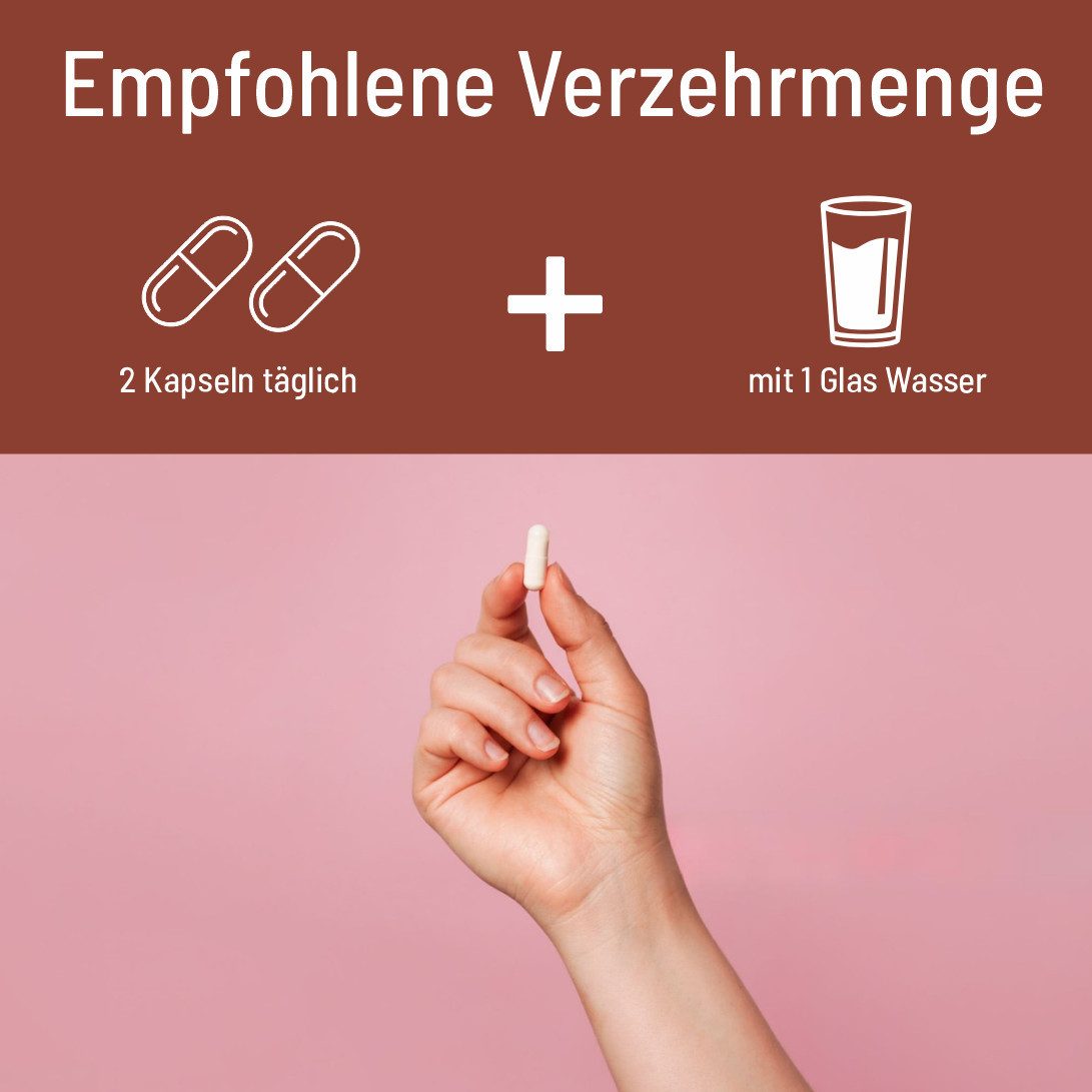 naturalplace® Wechseljahre Komplex mit Vitalpilzen, Salbei und Rhabarberwurzel, Kapseln, 1 er 60 St., 45 g 80 ml