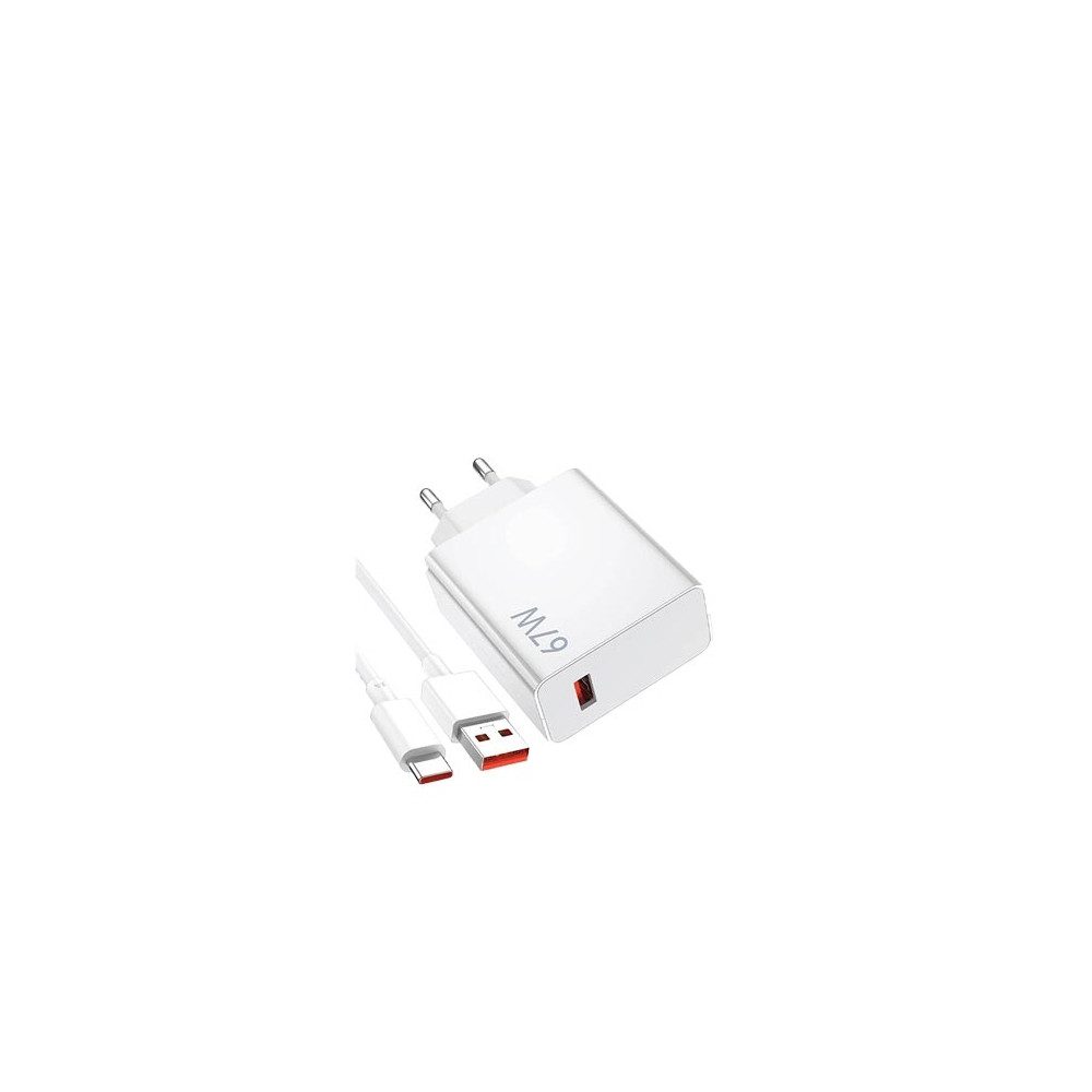 Xiaomi Xiaomi 67W Power Adapter Set Weiß USB-A Ladegerät. Handy-Netzteile (Schnelles Aufladen mit intelligenter Geräteerkennung)